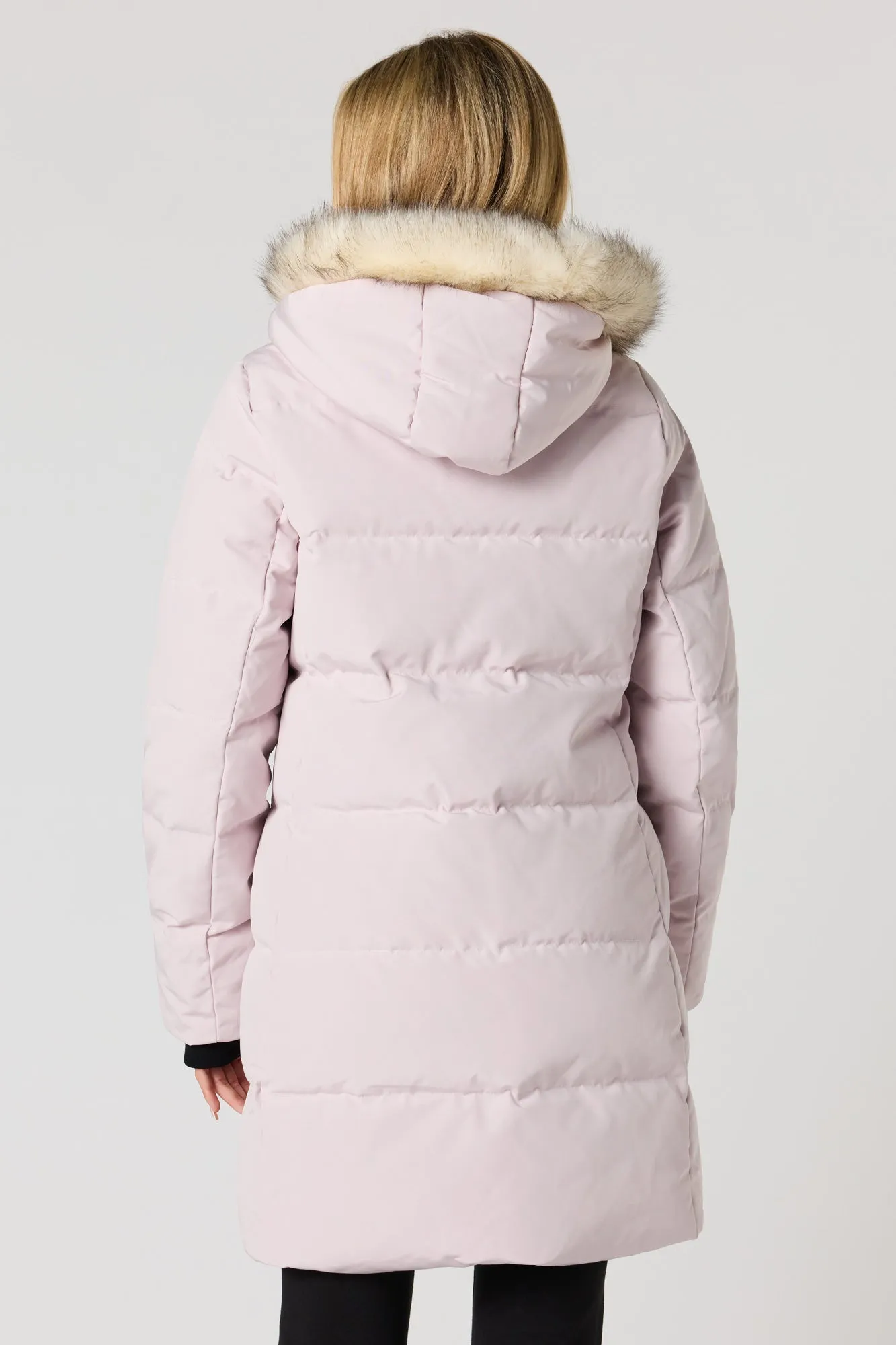 Faux Fur Hood Puffer Parka sold by Urban Planet product image thumbnail 2