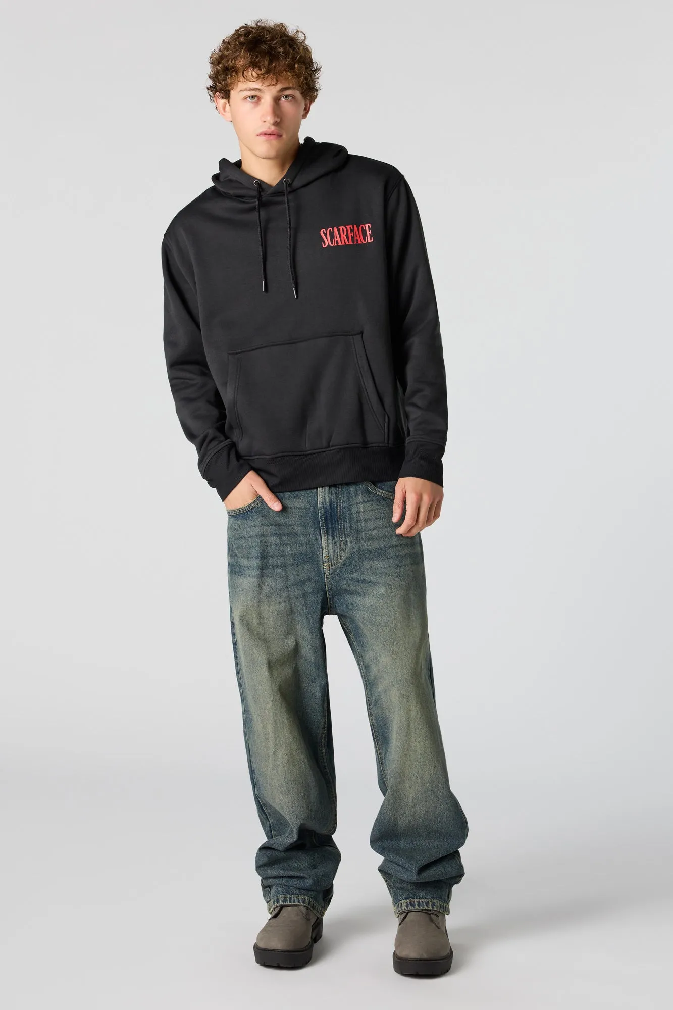 Scarface Graphic Fleece Hoodie sold by Urban Planet product image thumbnail 3