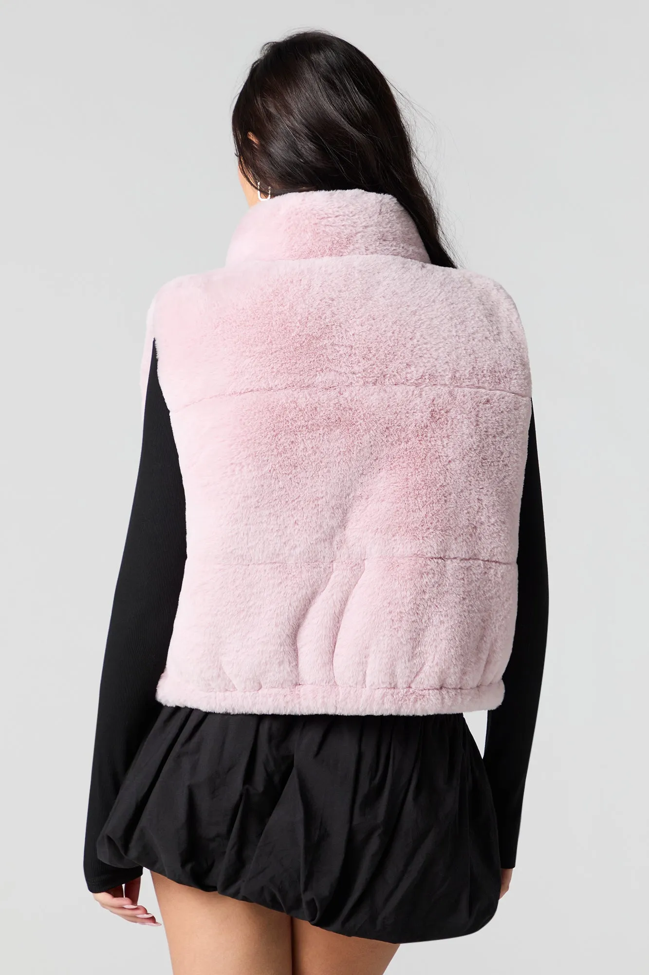 Faux Fur Puffer Vest sold by Urban Planet product image thumbnail 2