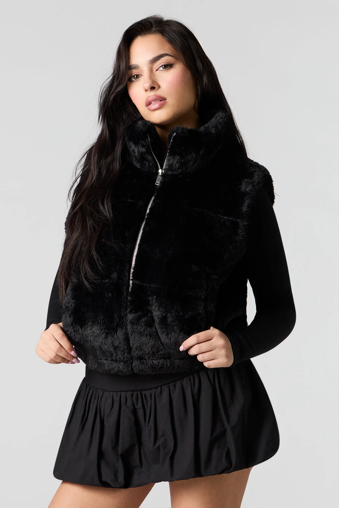 Gilet matelassé en similifourrure sold by Urban Planet product image thumbnail 2