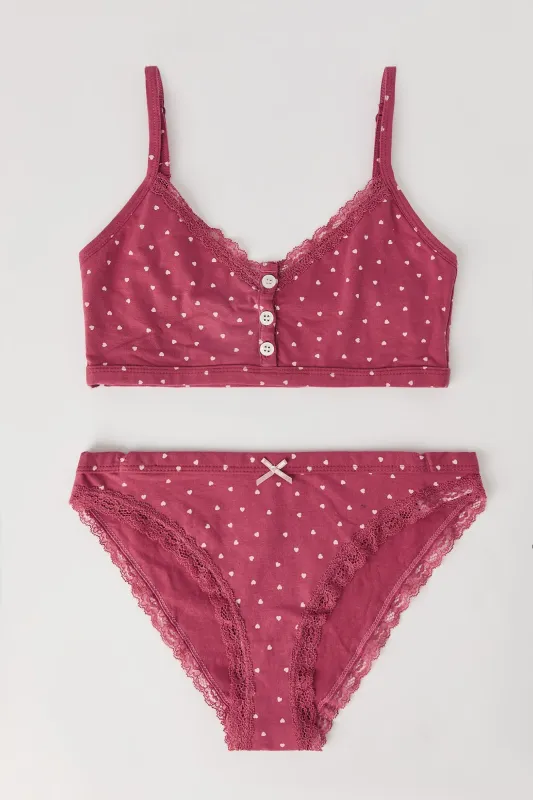 Ensemble 2 pièces camisole et culotte à bordure en dentelle sold by Urban Planet