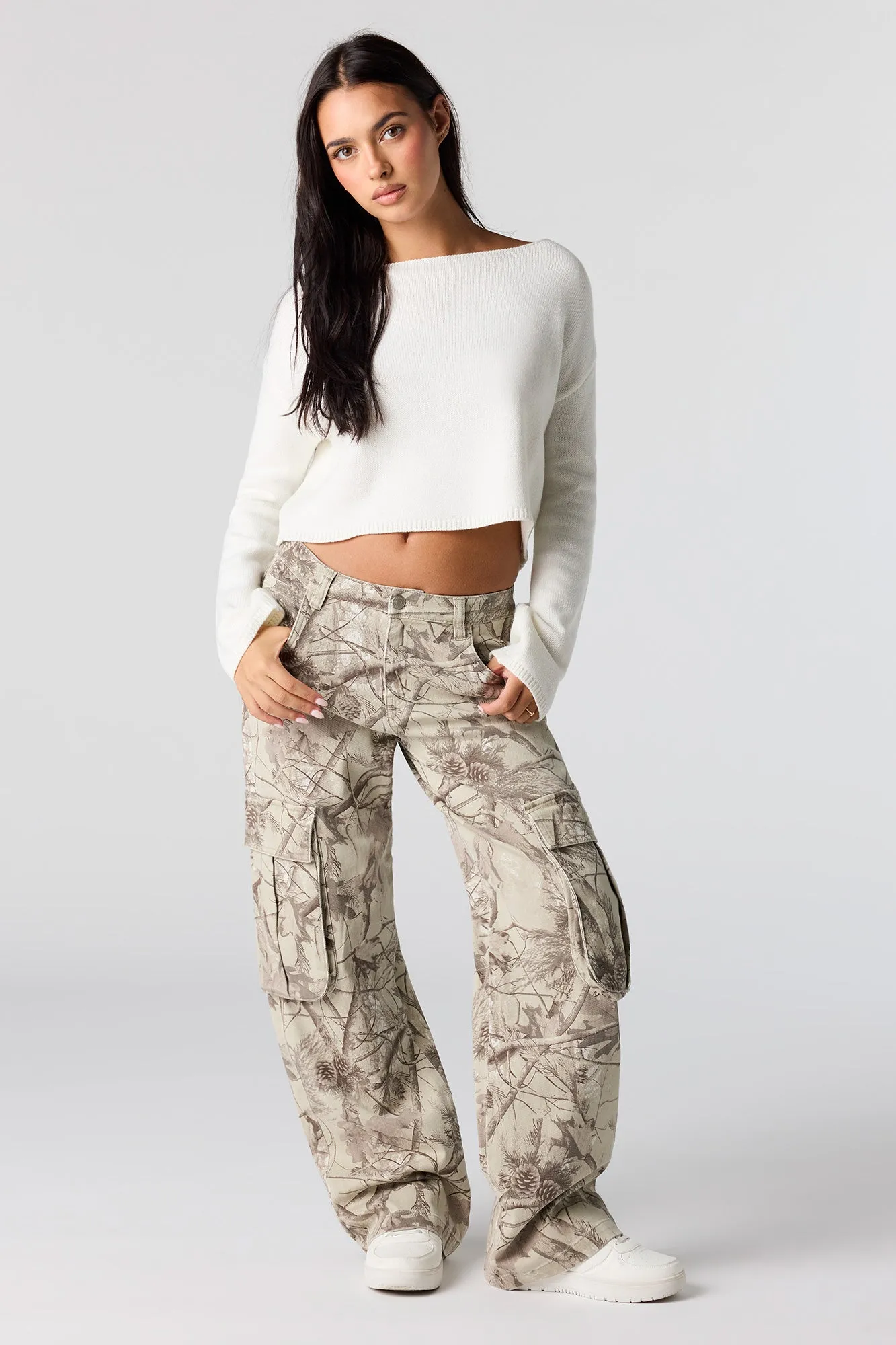 Denim Wide Leg Cargo Pant sold by Urban Planet product image thumbnail 4