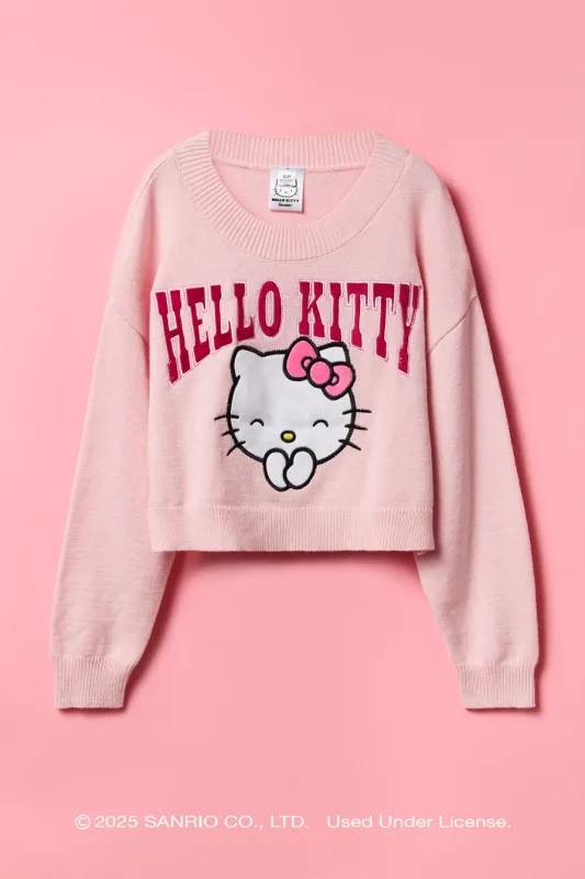 Hello Kitty® Girls Embroidered Sweater sold by Urban Planet