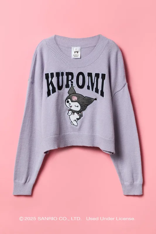 Chandail avec motif brodé Kuromi pour fille sold by Urban Planet