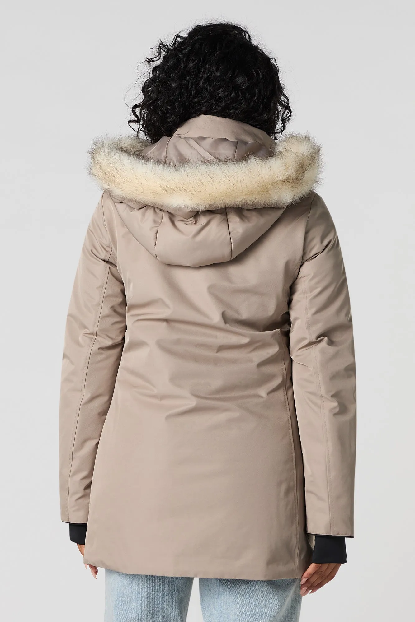 Detachable Faux-Fur Hooded Parka sold by Urban Planet product image thumbnail 2