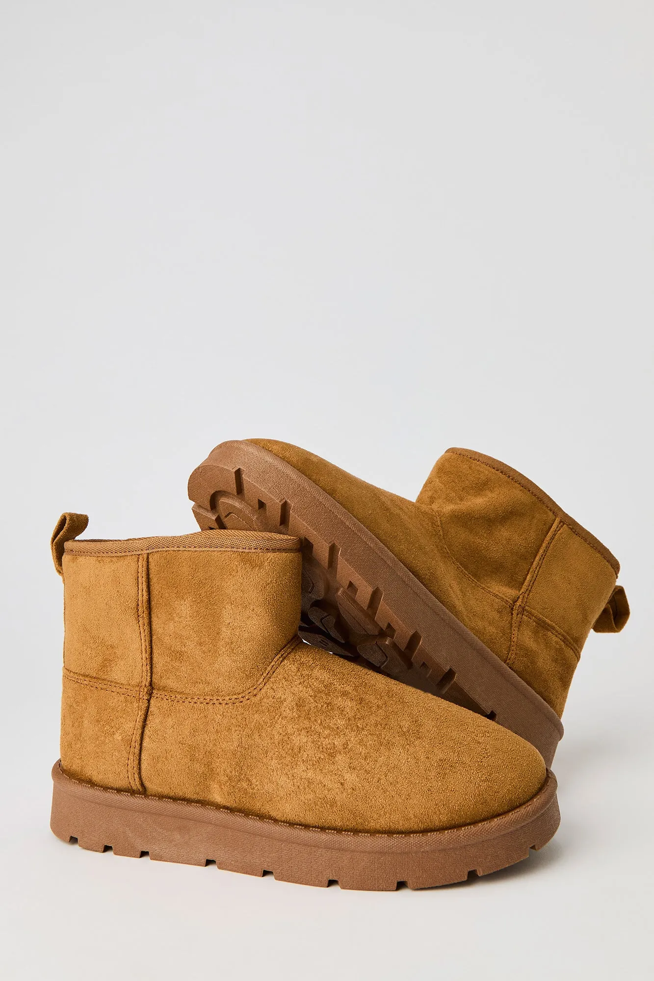 Faux Suede Ankle Bootie sold by Urban Planet