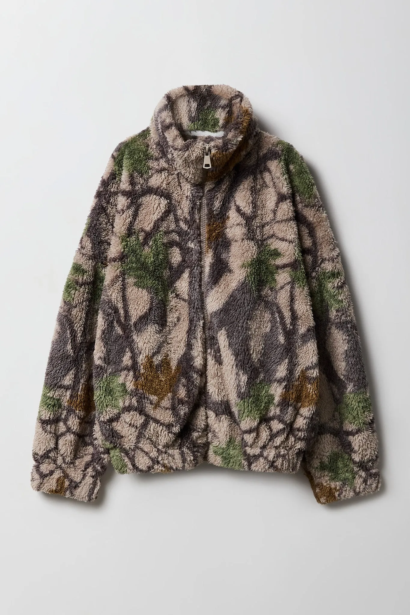 Girls Sherpa Zip-Up Bomber Jacket sold by Urban Planet product image thumbnail 3