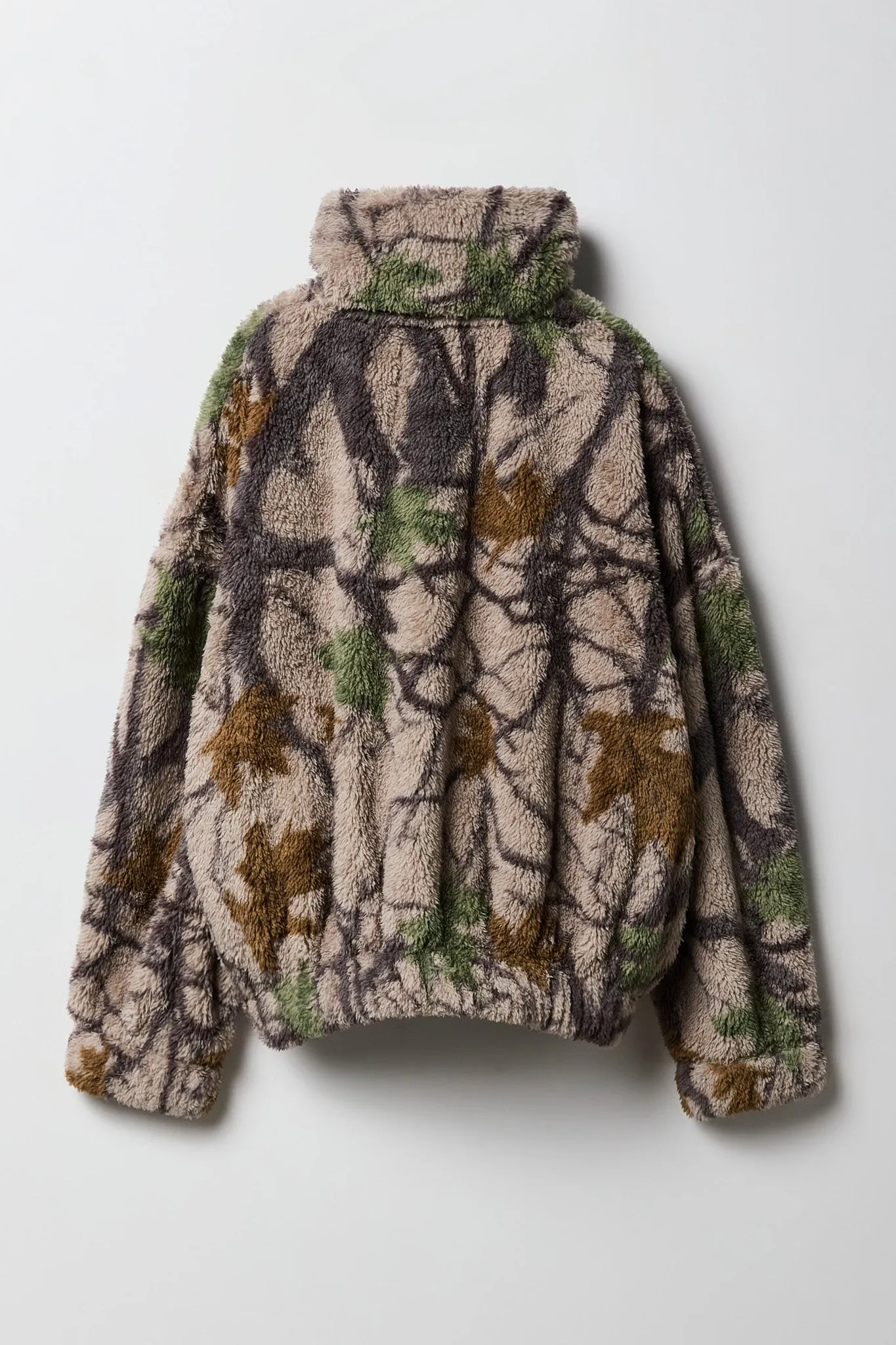 Girls Sherpa Zip-Up Bomber Jacket sold by Urban Planet product image thumbnail 4