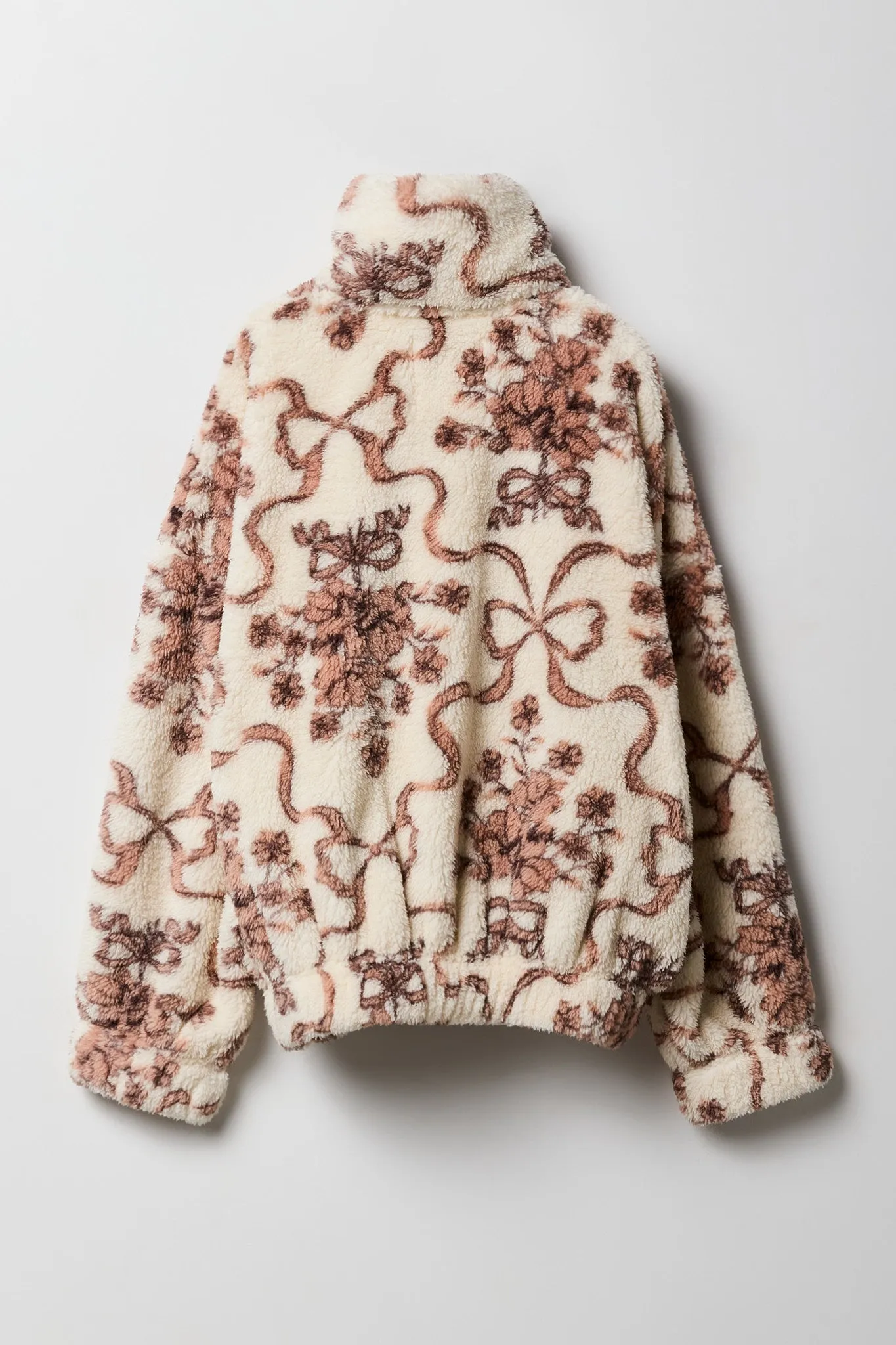 Girls Sherpa Zip-Up Bomber Jacket sold by Urban Planet product image thumbnail 2