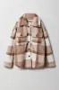 Girls Plaid Sherpa Shacket sold by Urban Planet
