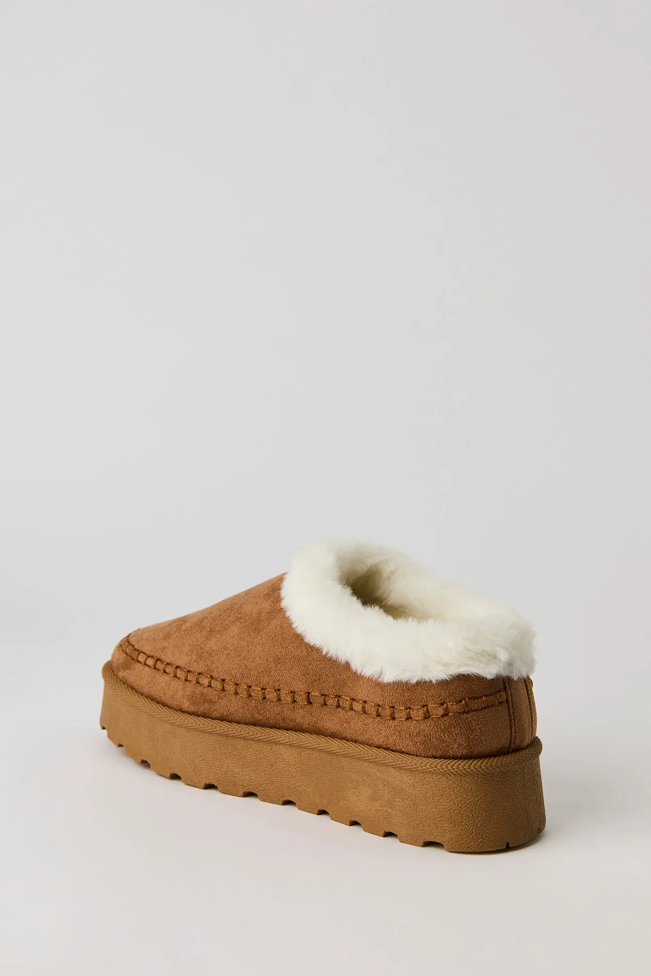 Faux-Fur Collared Platform Booties sold by Urban Planet product image thumbnail 4