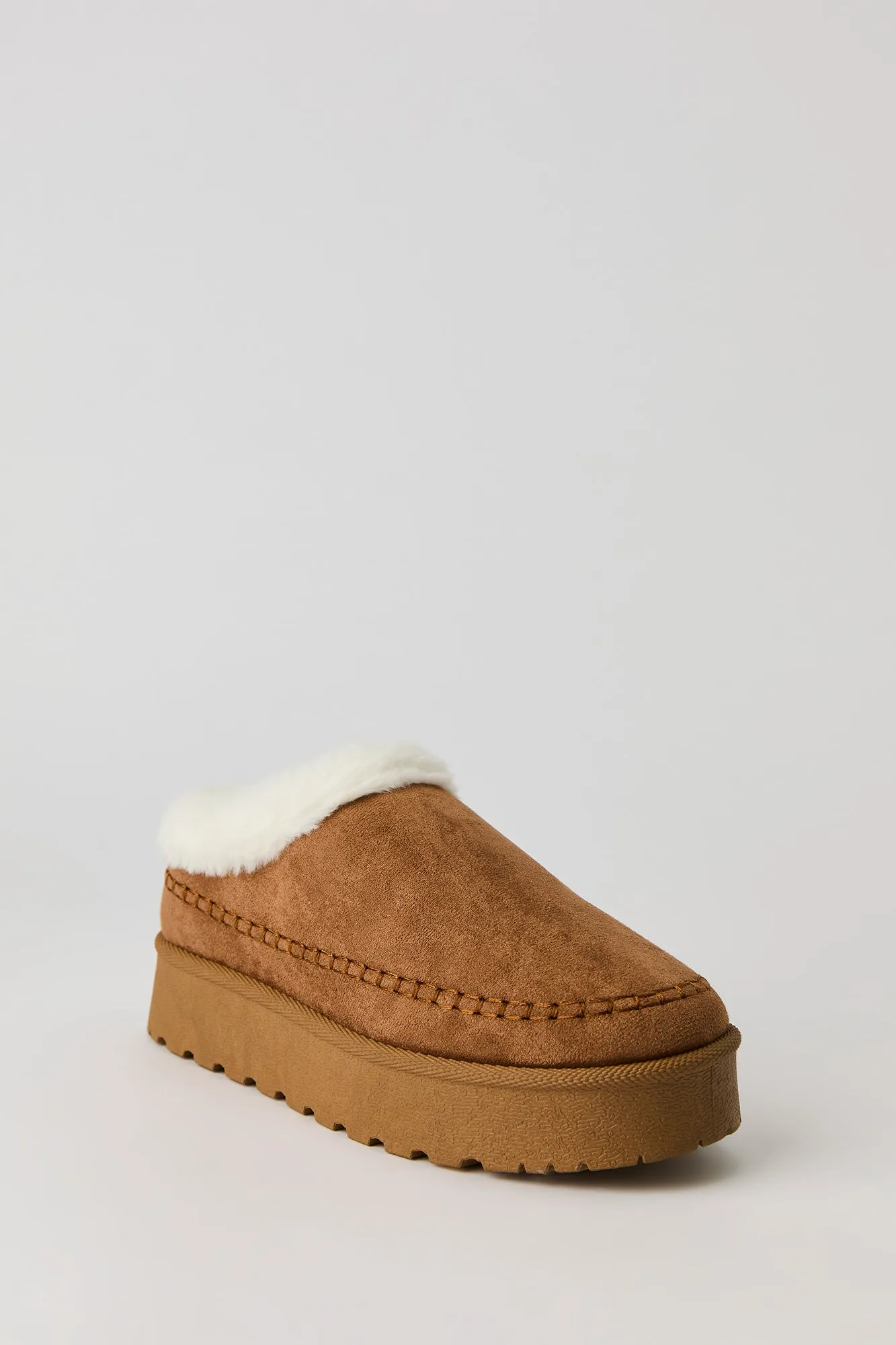 Faux-Fur Collared Platform Booties sold by Urban Planet product image thumbnail 3