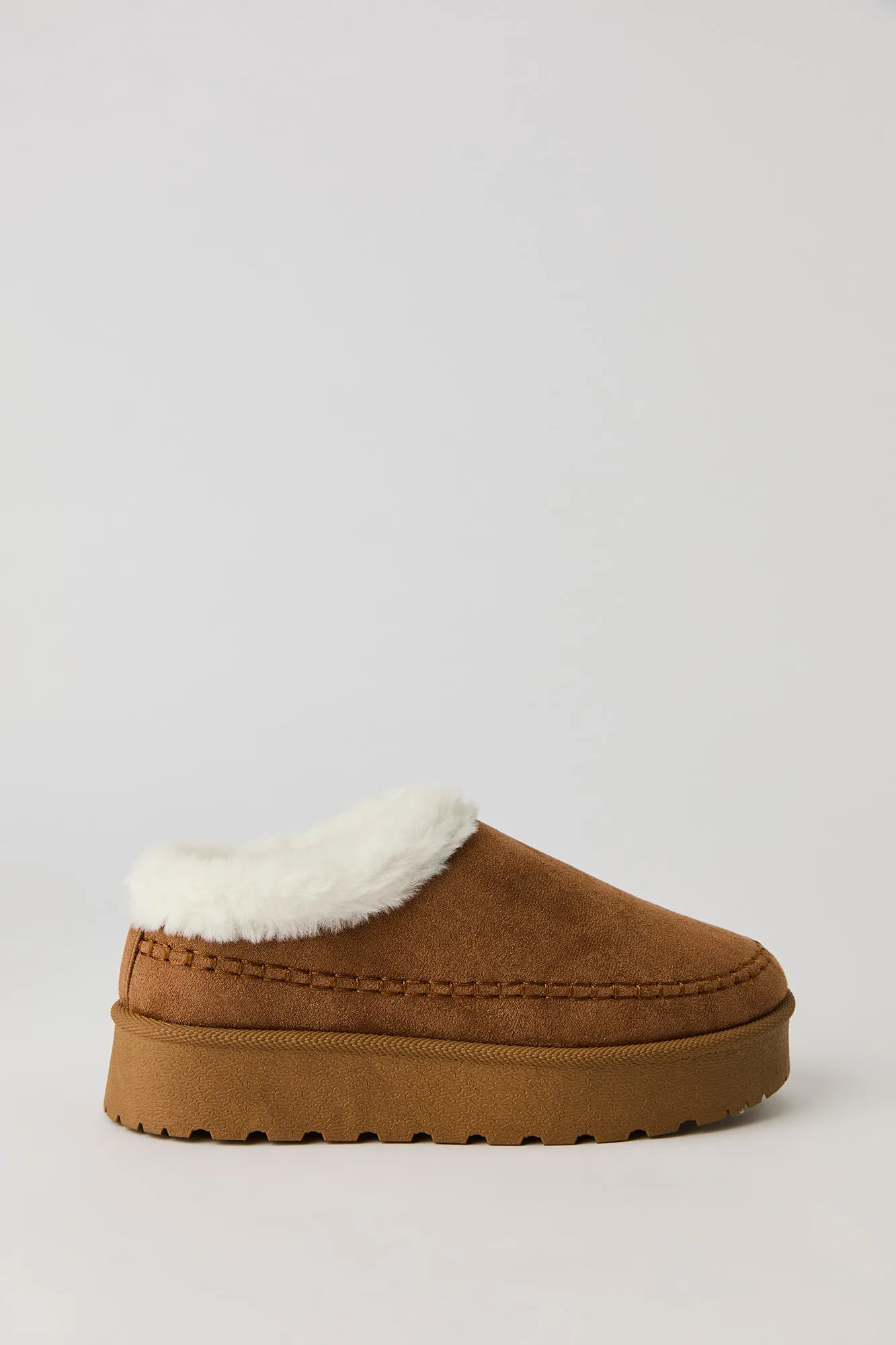 Faux-Fur Collared Platform Booties sold by Urban Planet product image thumbnail 2