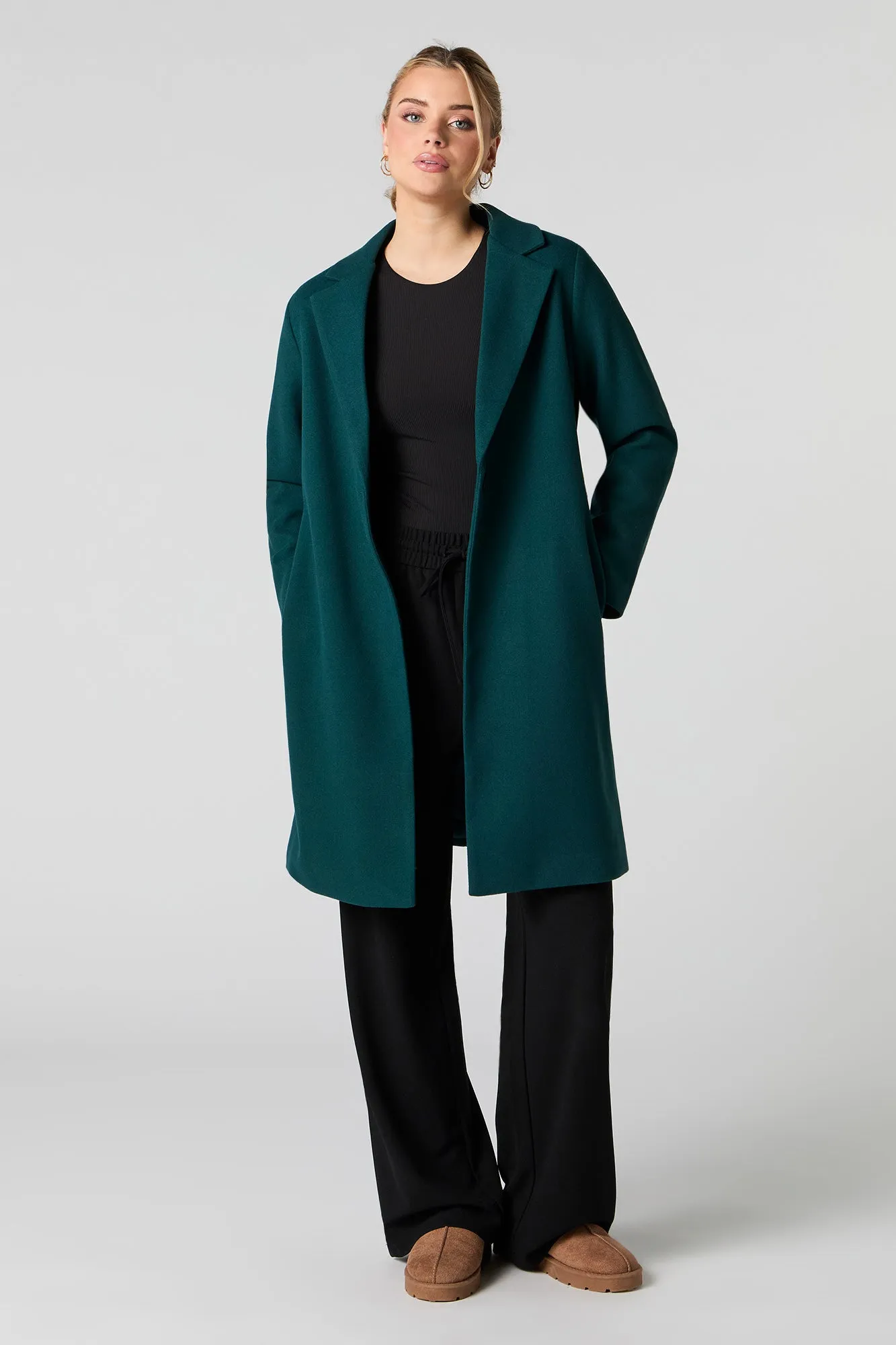 Single Button Wool Coat sold by Urban Planet product image thumbnail 3