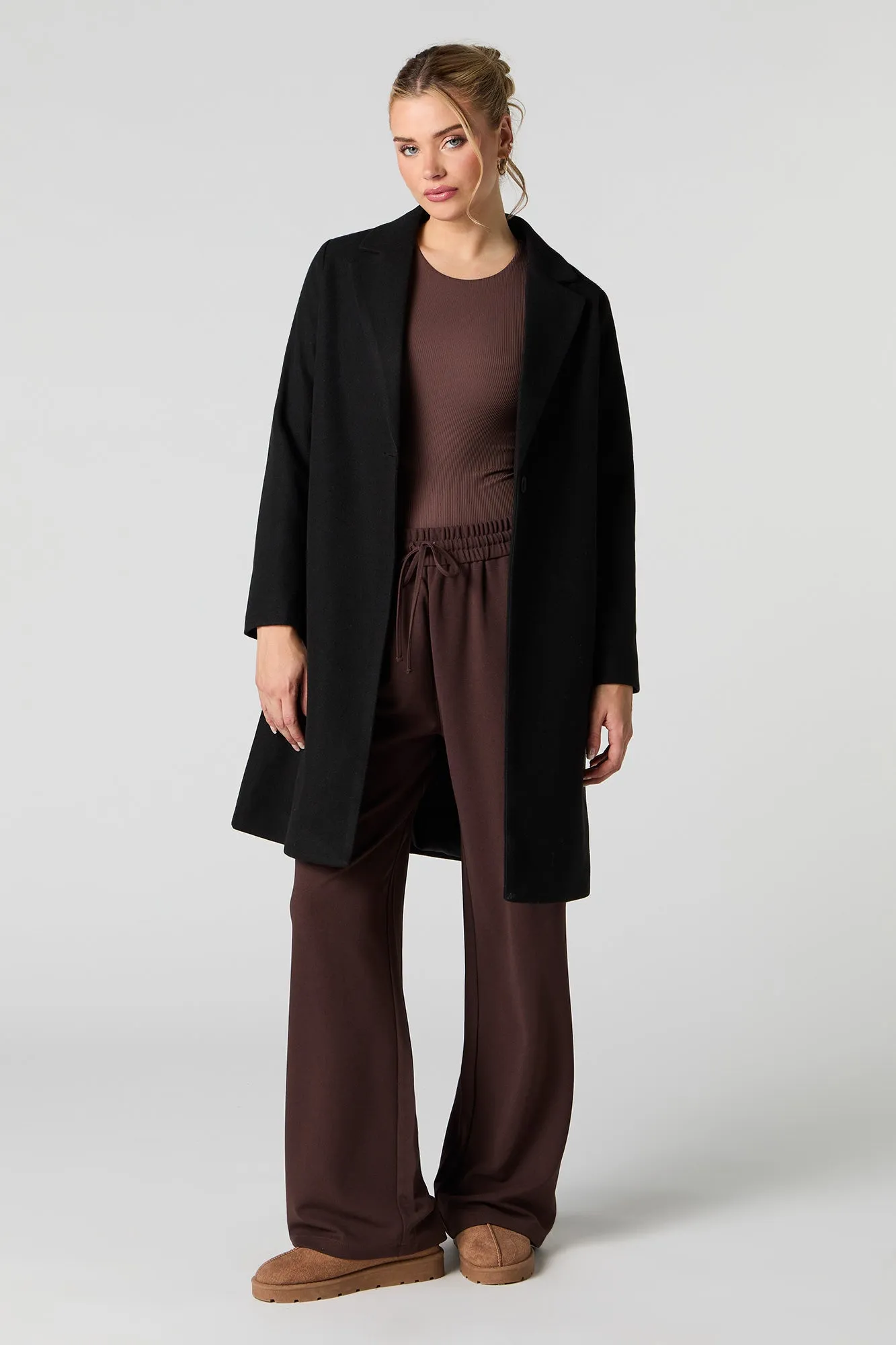 Manteau de laine à simple boutonnage sold by Urban Planet product image thumbnail 4