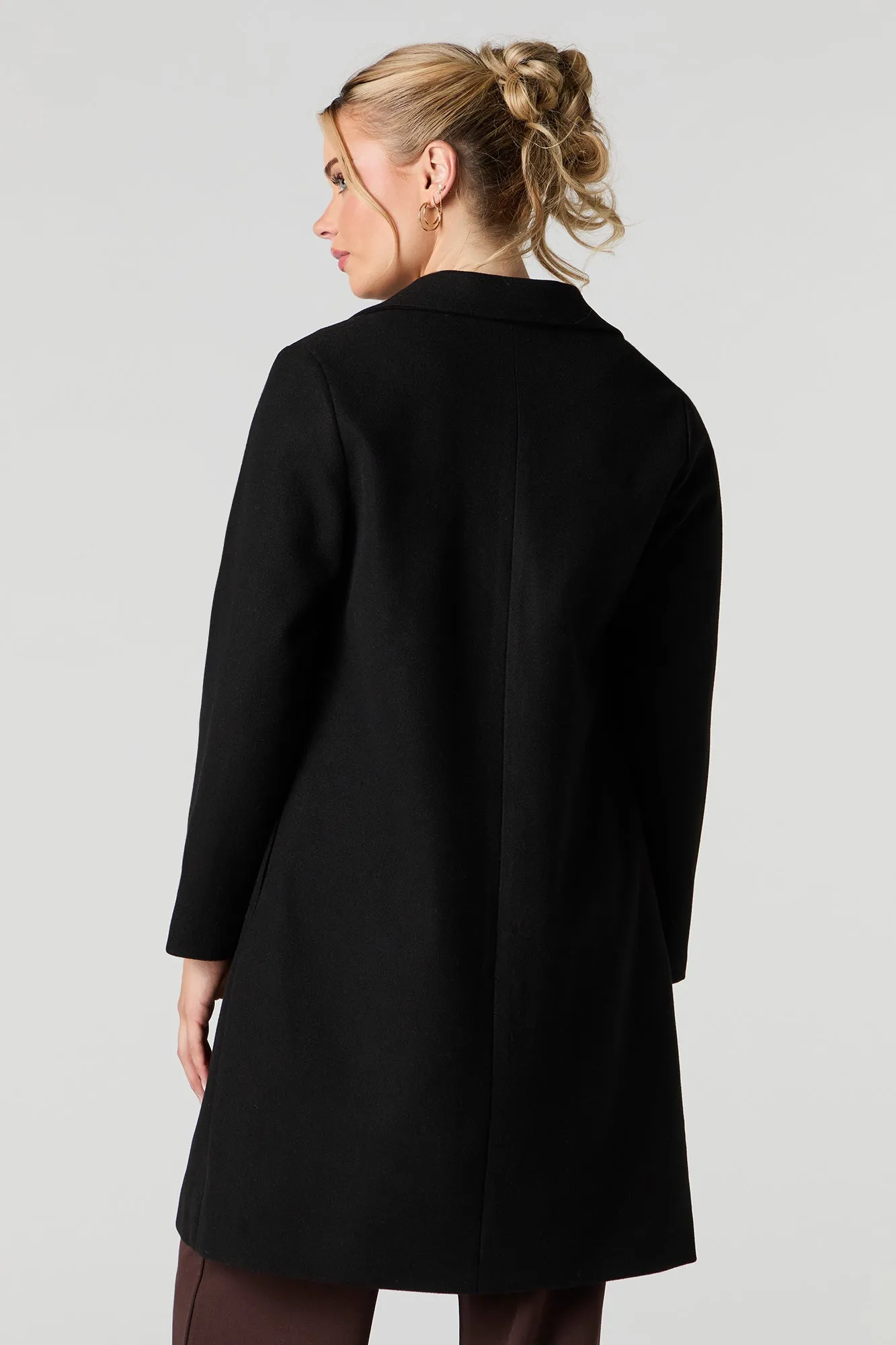 Manteau de laine à simple boutonnage sold by Urban Planet product image thumbnail 3