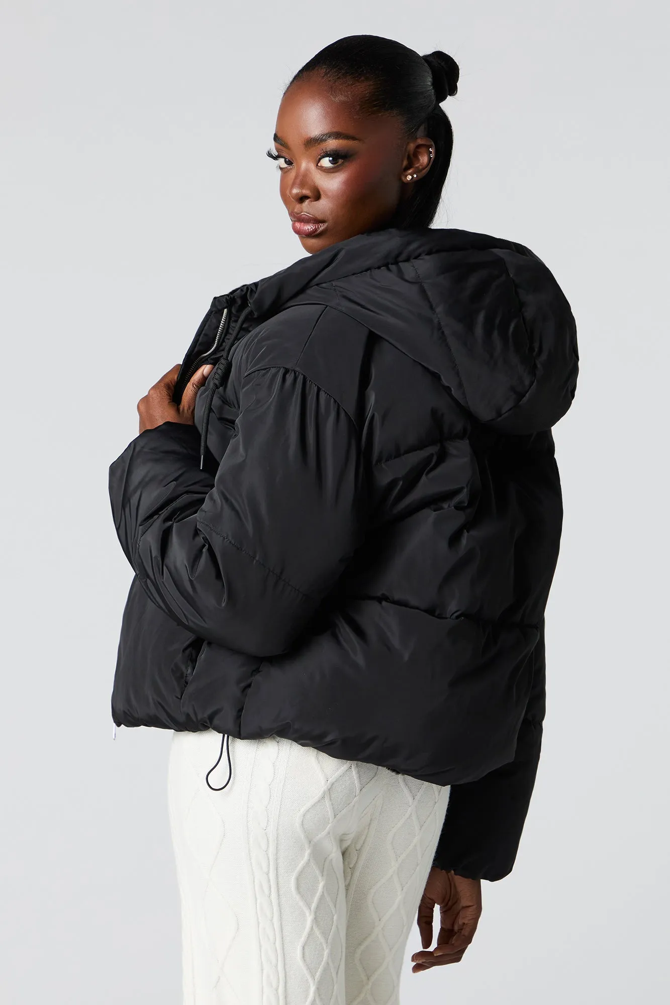 Faux-Fur Lined Puffer Jacket sold by Urban Planet product image thumbnail 2