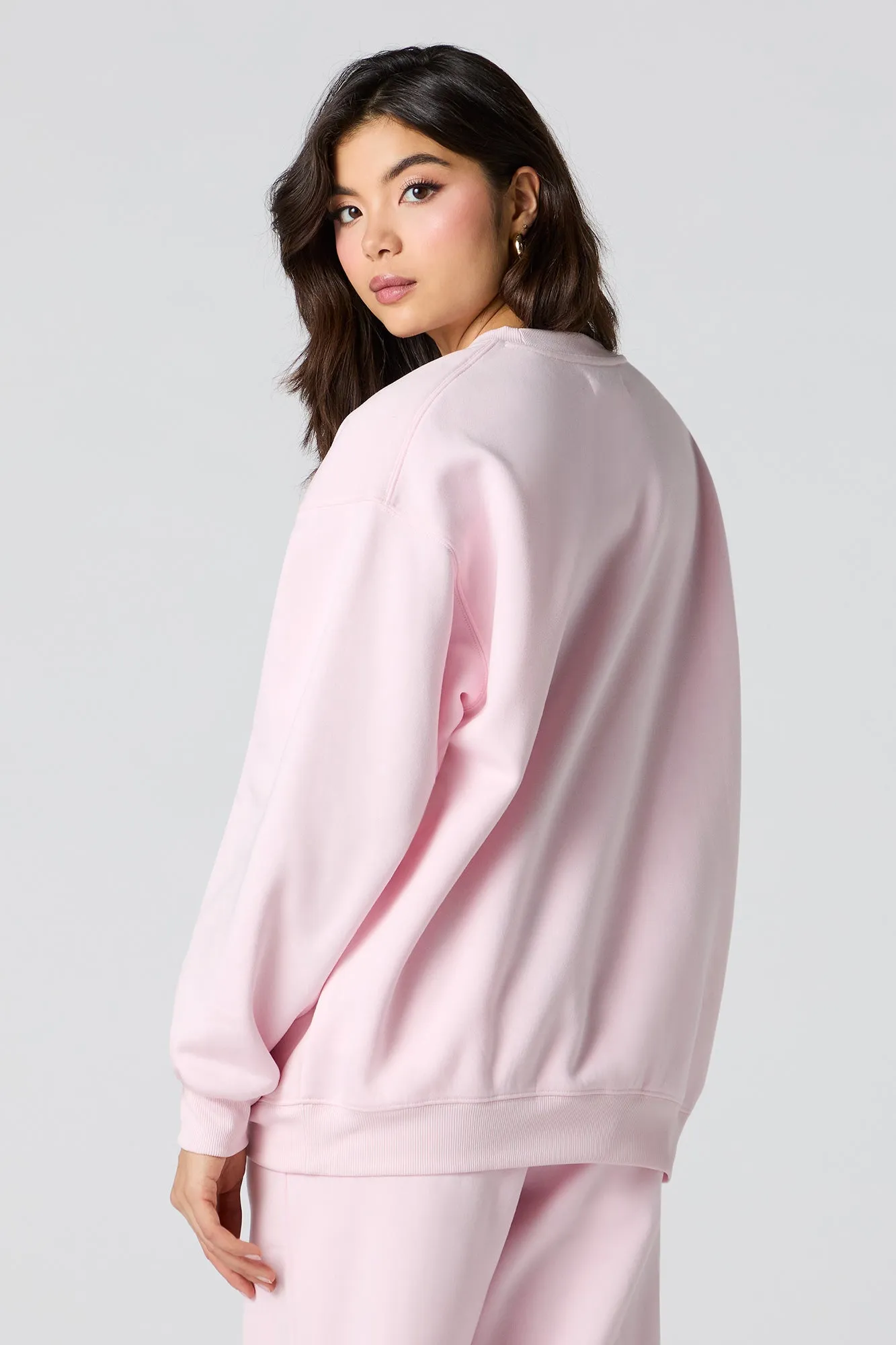 Soft Fleece Oversized Sweatshirt sold by Urban Planet product image thumbnail 2