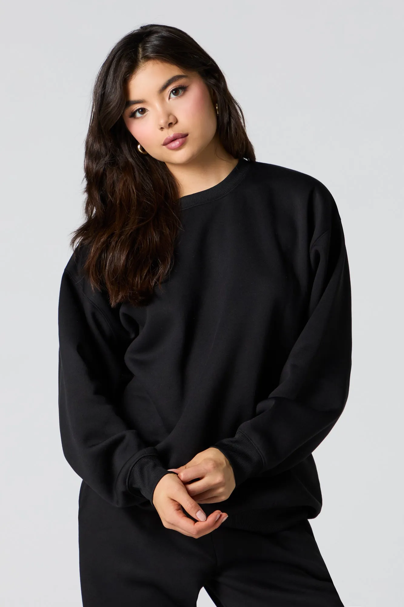 Soft Fleece Oversized Sweatshirt sold by Urban Planet product image thumbnail 4