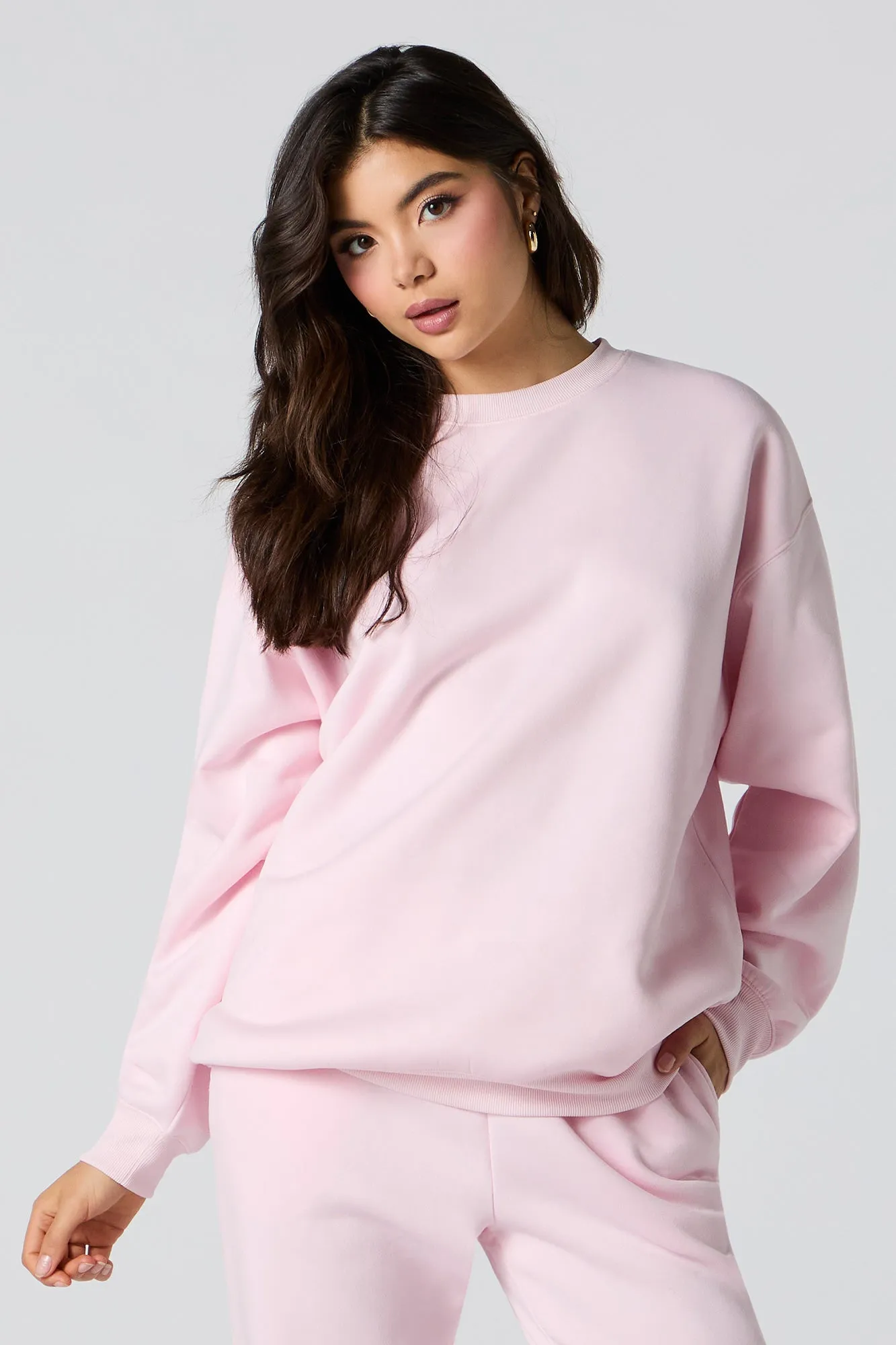 Soft Fleece Oversized Sweatshirt sold by Urban Planet