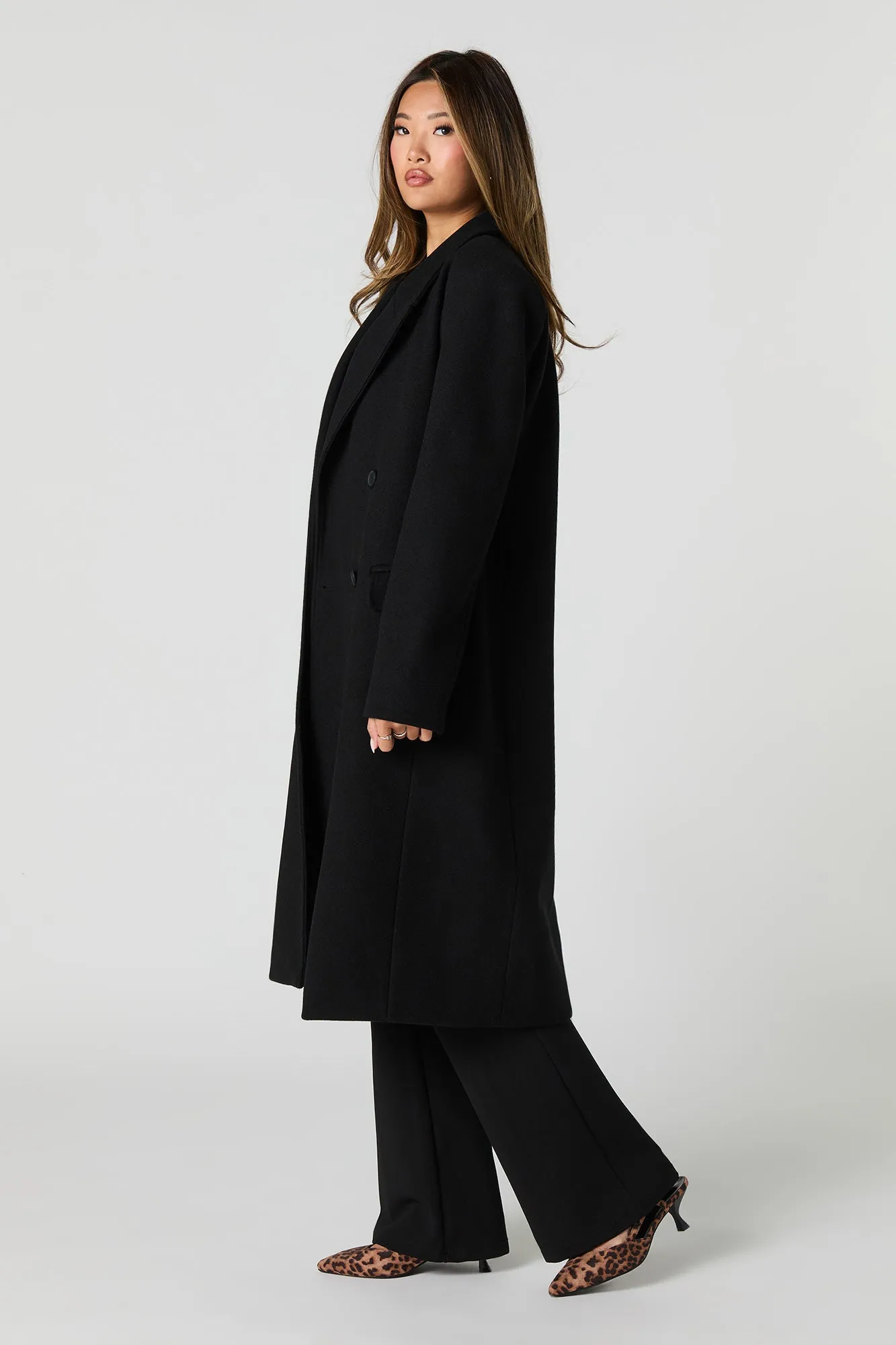 Longline Peacoat sold by Urban Planet product image thumbnail 5