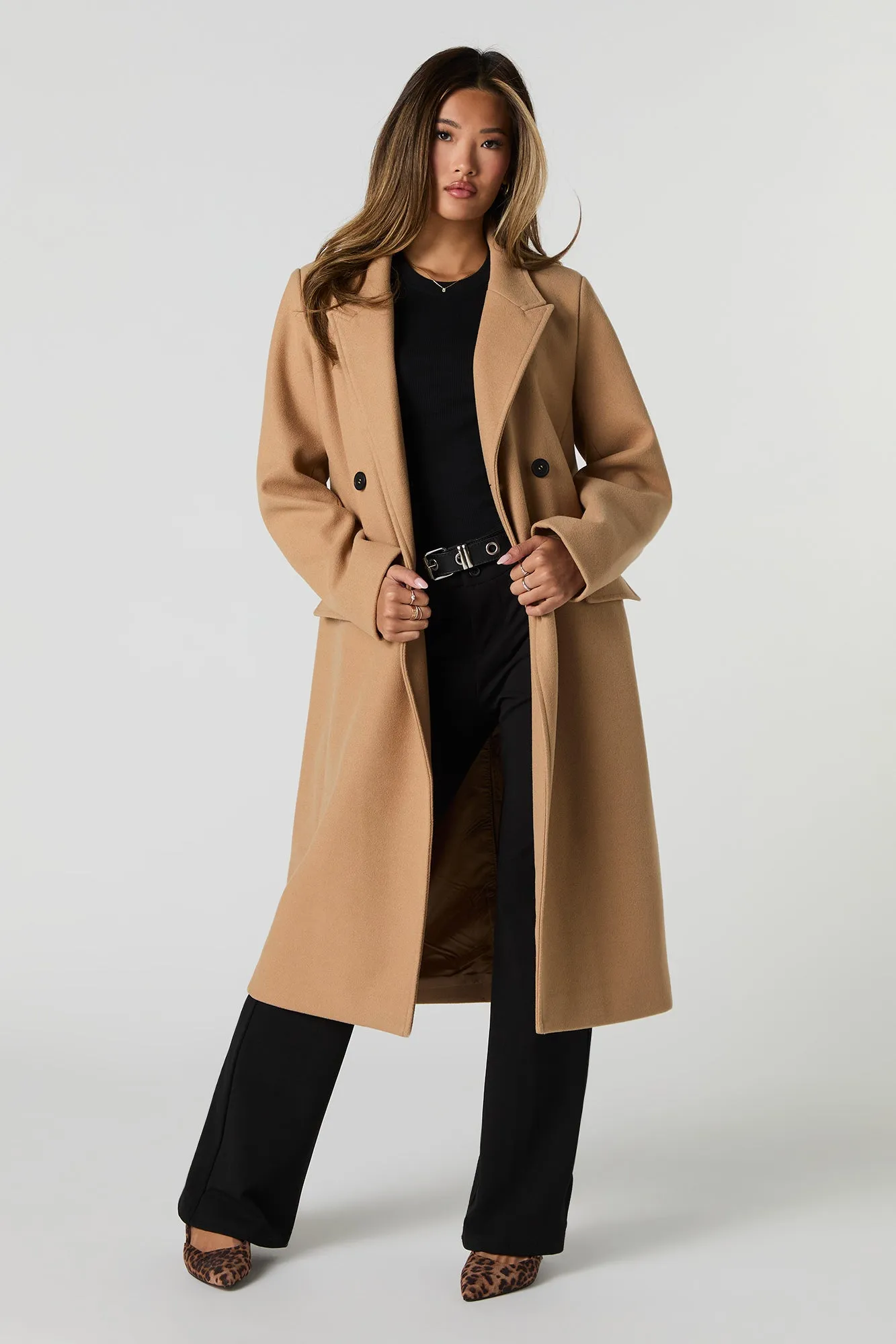 Longline Peacoat sold by Urban Planet