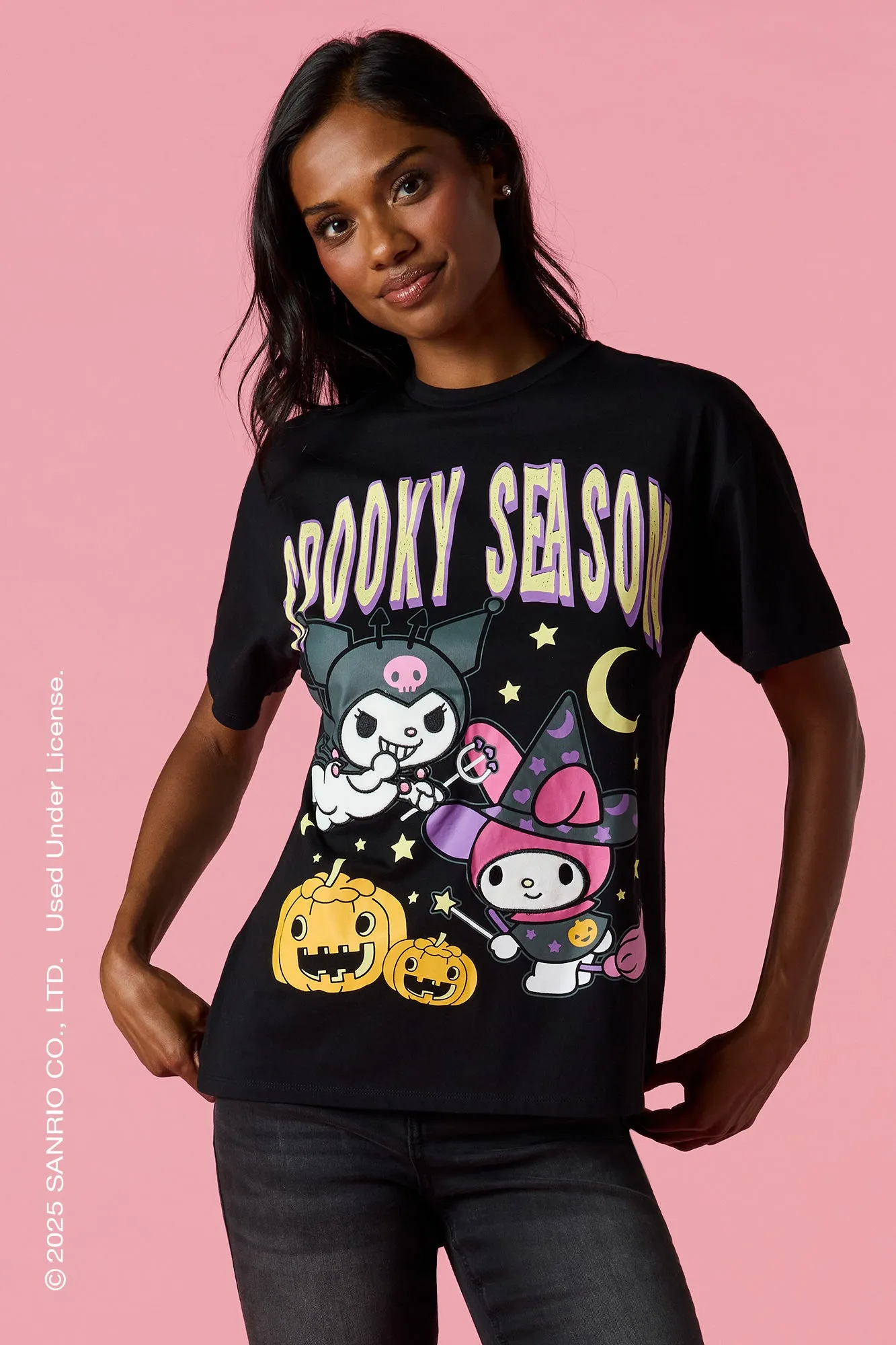 T-shirt à imprimé Kuromi & My Melody Halloween sold by Urban Planet