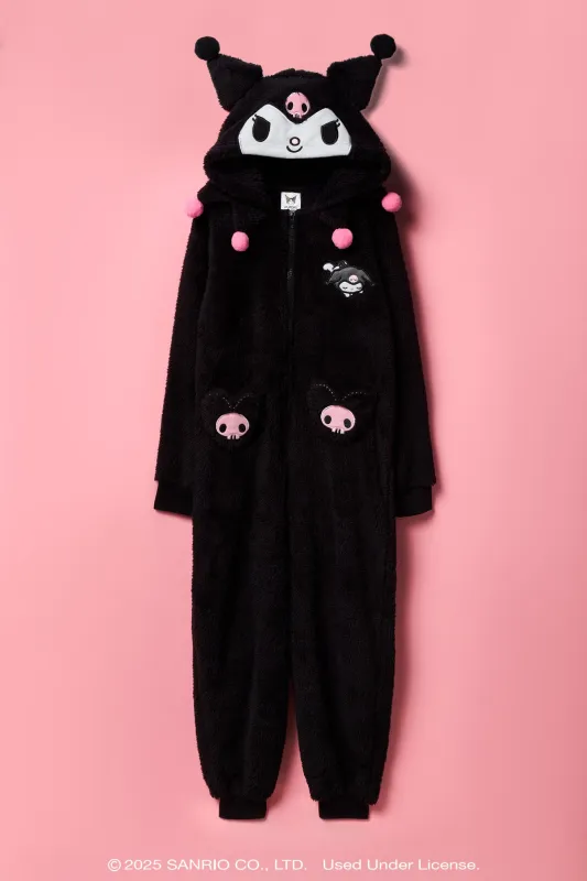Kuromi™ Girls 3D Sherpa Onesie sold by Urban Planet