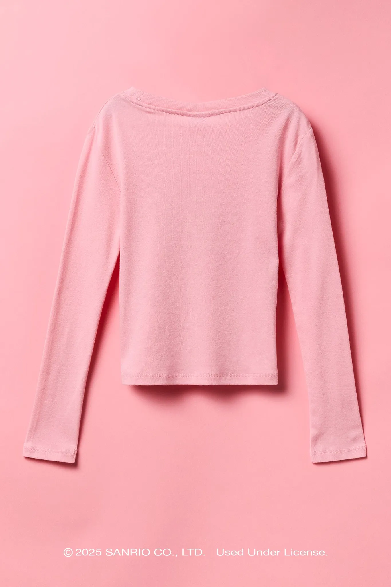 Haut à manches longues avec imprimé Hello Kitty® et pierres du Rhin pour fille sold by Urban Planet product image thumbnail 2