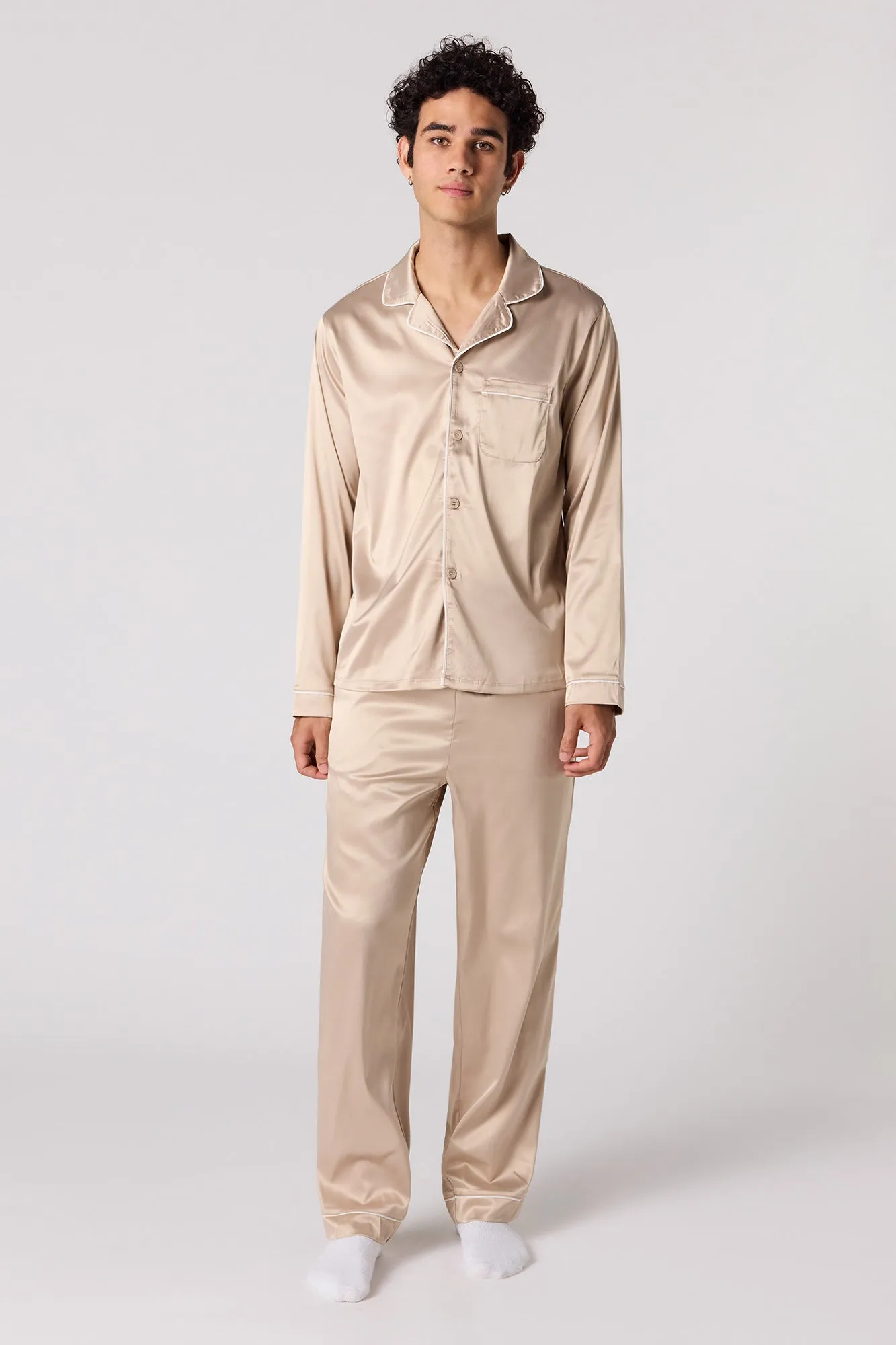 Satin Pajama Pant sold by Urban Planet product image thumbnail 2