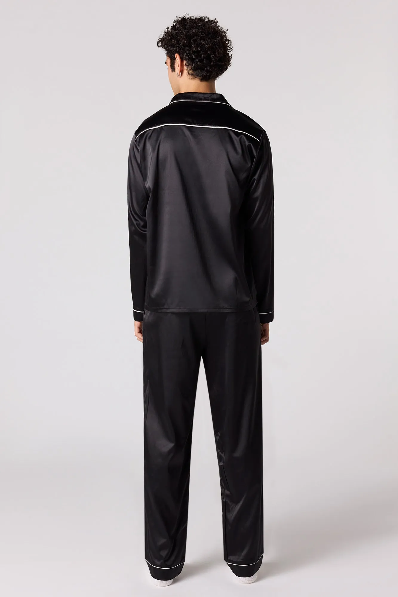 Pantalon de pyjama en satin sold by Urban Planet product image thumbnail 4