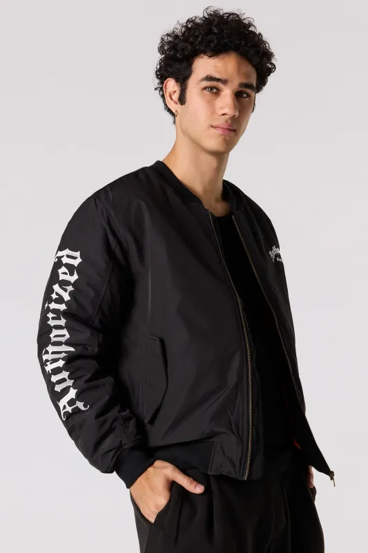Embroidered Flight Jacket sold by Urban Planet