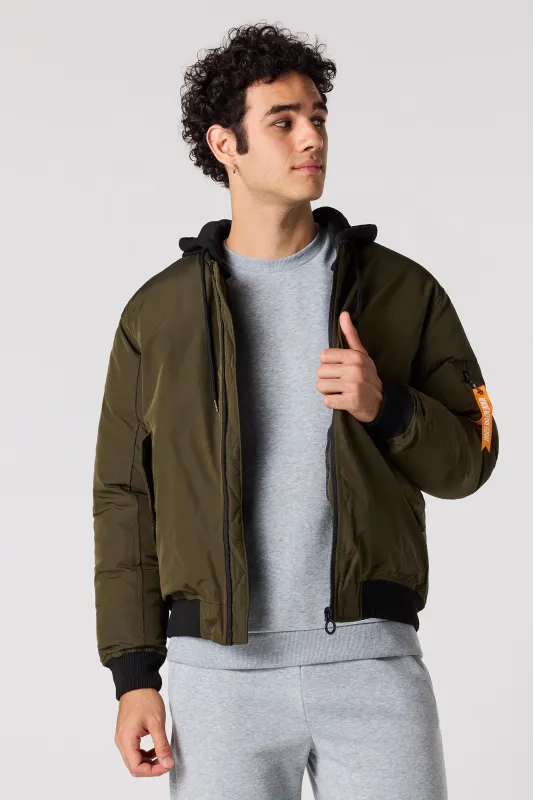 Blouson aviateur à capuchon sold by Urban Planet
