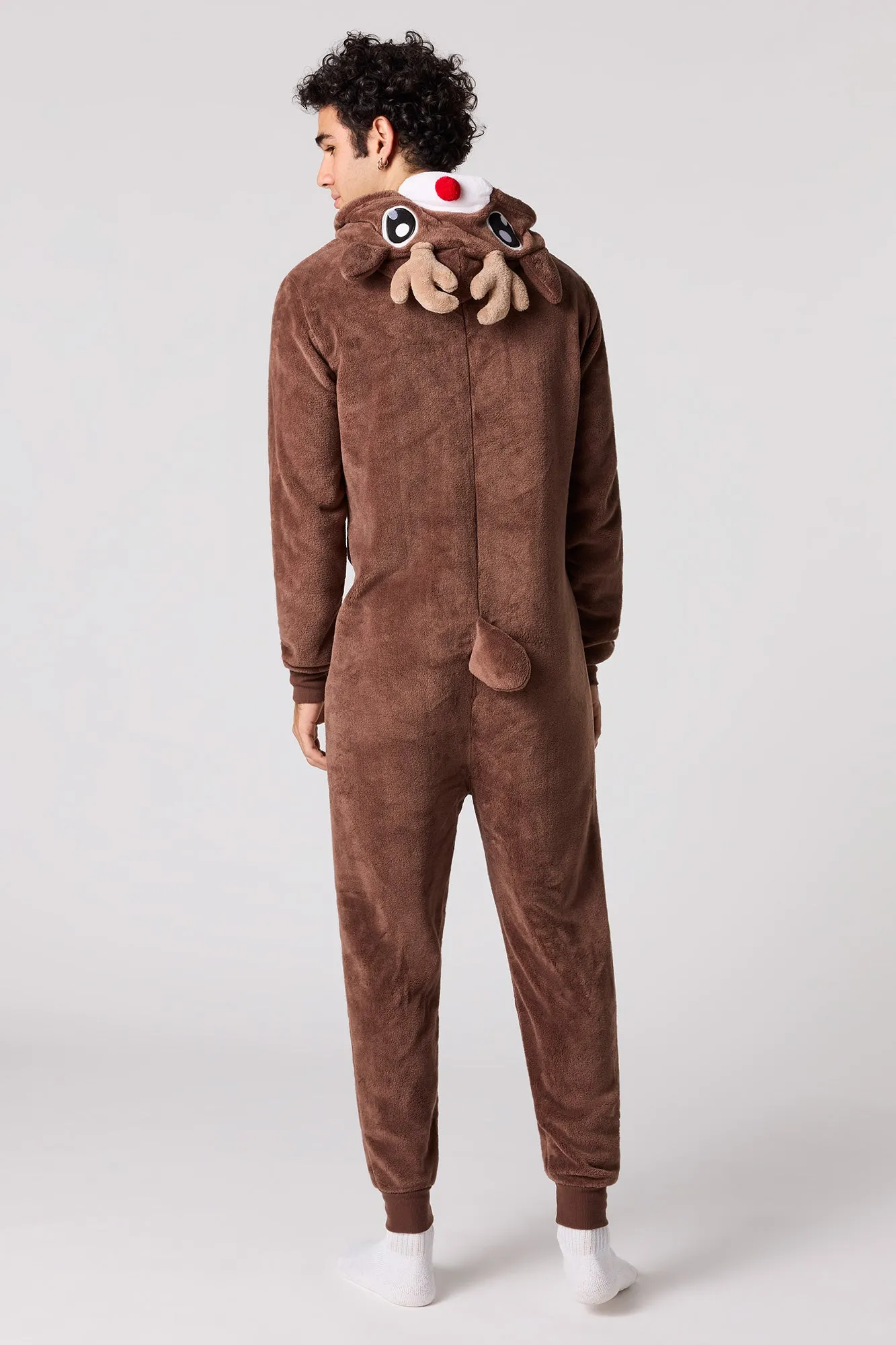 3D Rudolph Plush Onesie sold by Urban Planet product image thumbnail 4