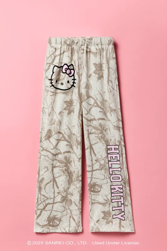 Hello Kitty® Girls Camo Fleece Sweatpant sold by Urban Planet