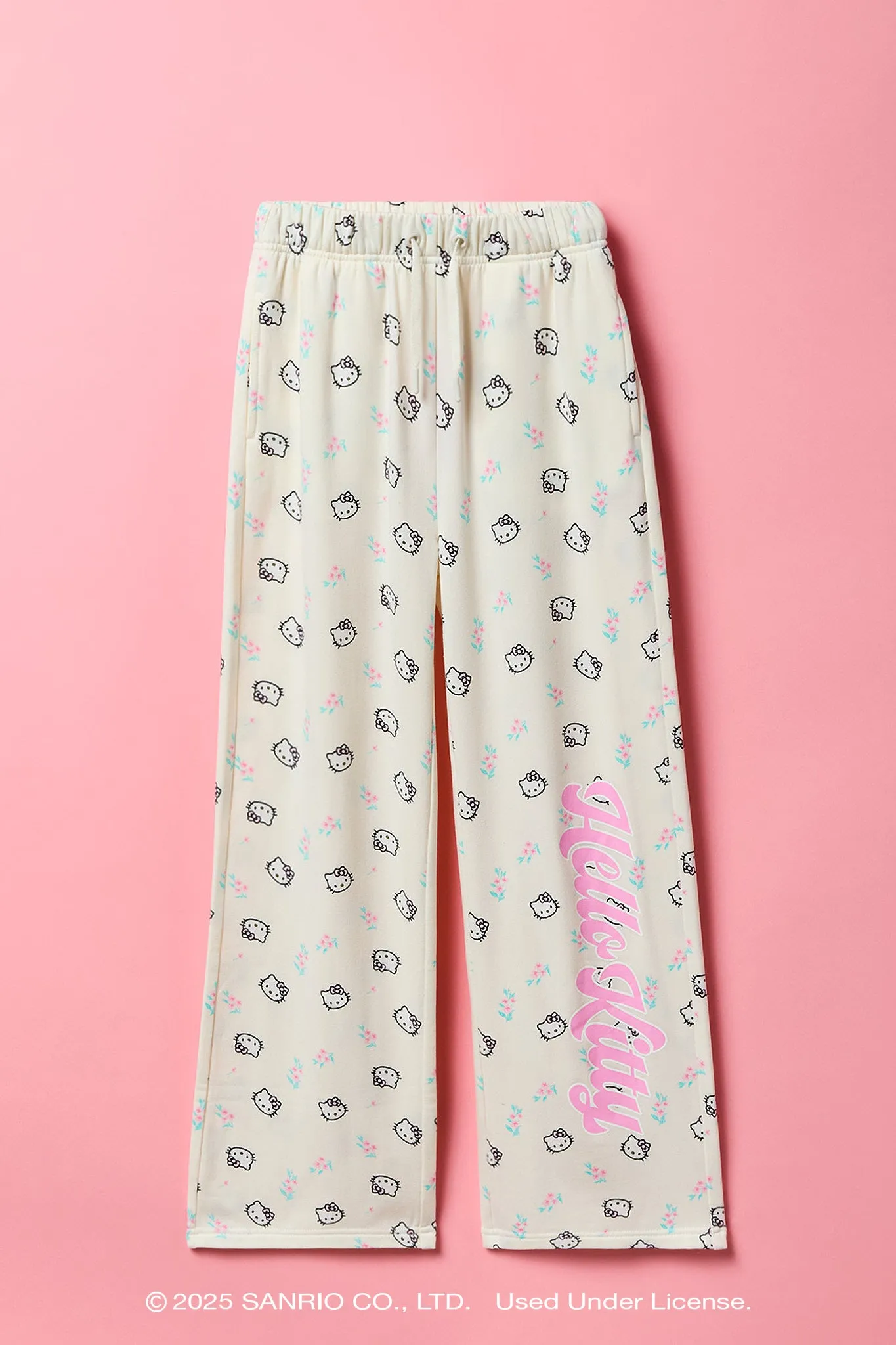 Pantalon d'entraînement en molleton à imprimé Hello Kitty® pour fille sold by Urban Planet