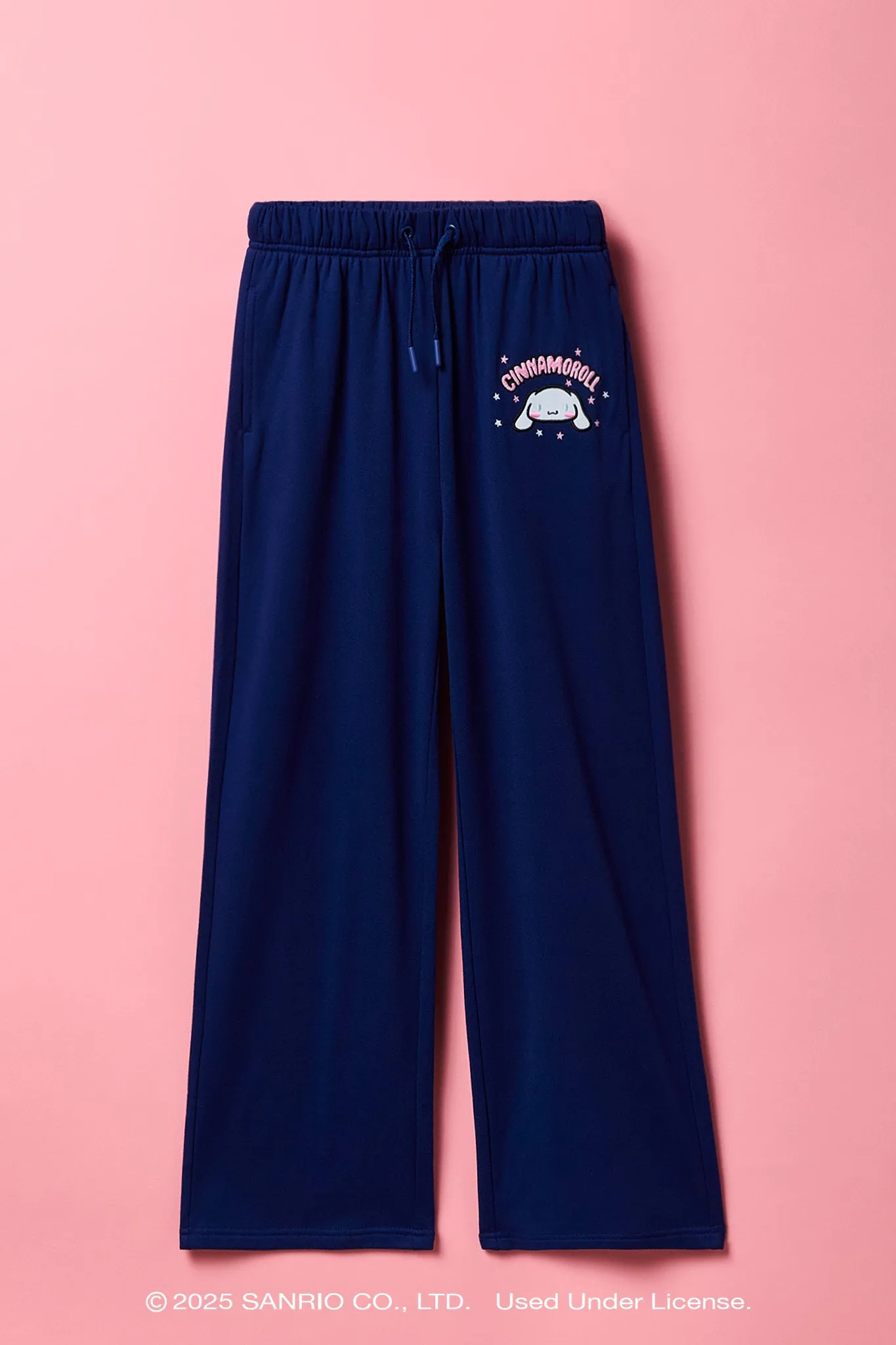 Pantalon d'entraînement en molleton avec motif brodé Cinnamoroll pour fille sold by Urban Planet