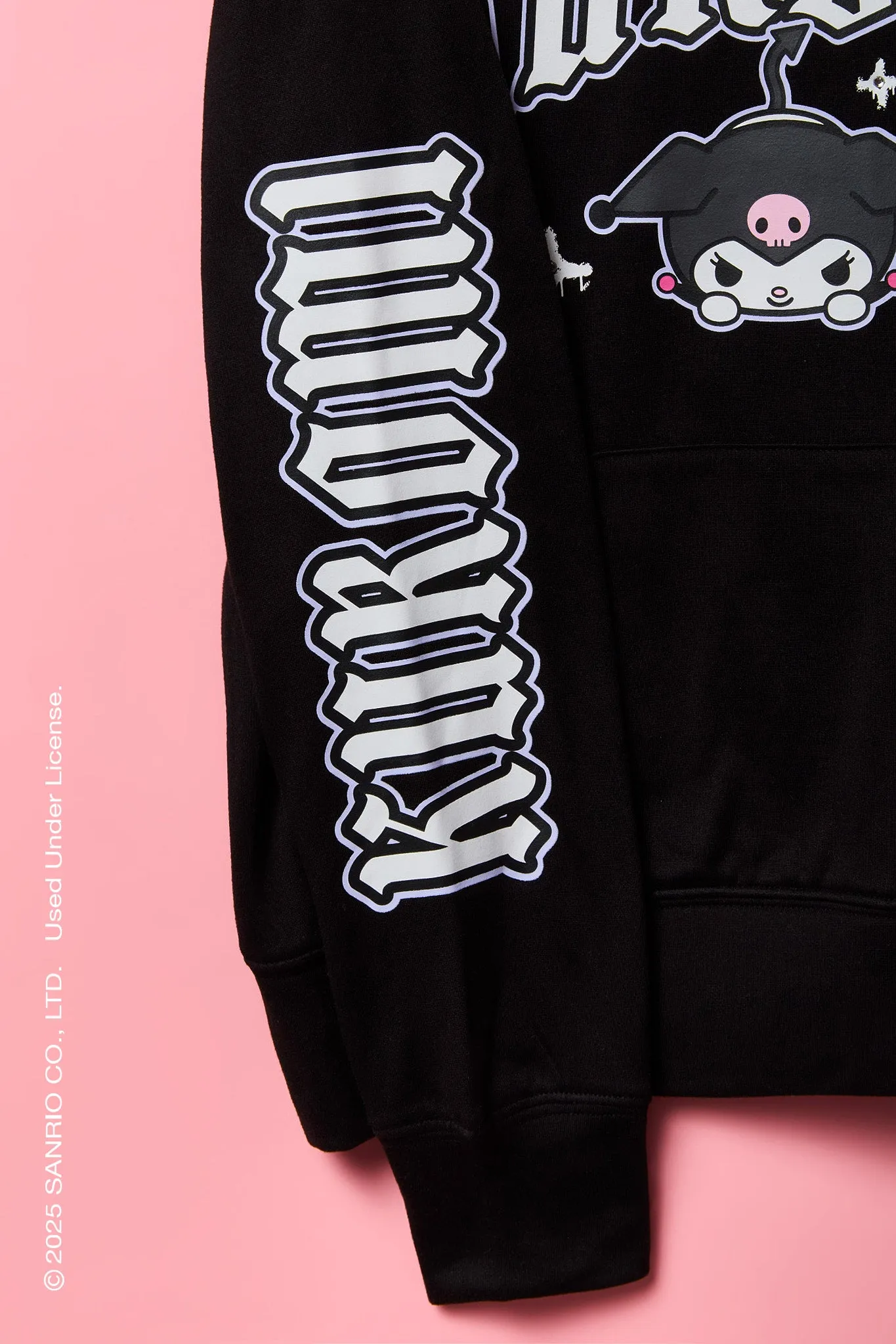 Kuromi™ Girls Graphic Rhinestone Fleece Hoodie sold by Urban Planet product image thumbnail 3