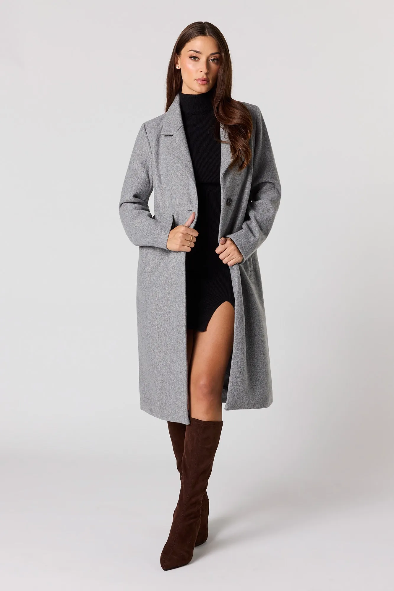 Longline Peacoat sold by Urban Planet