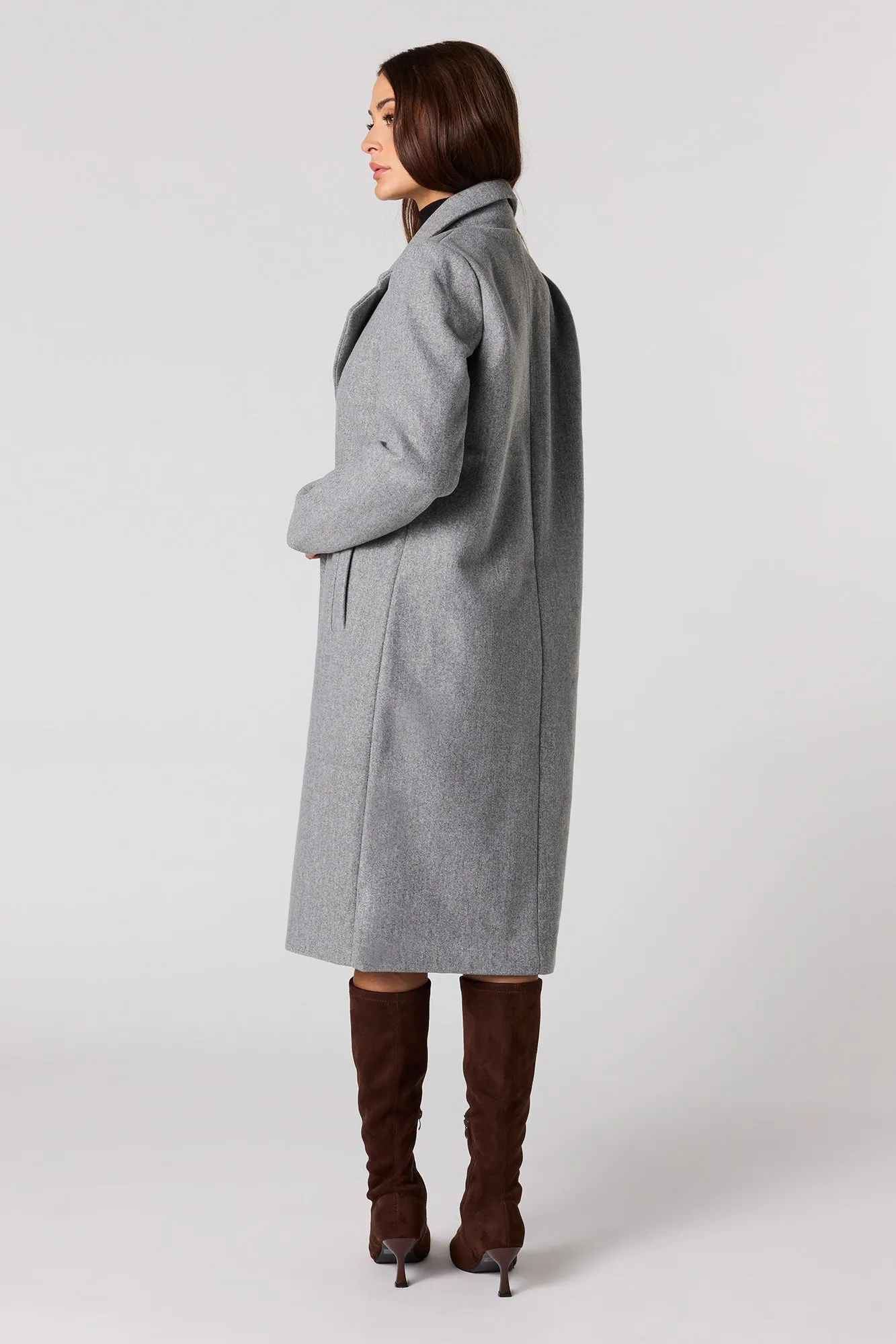 Longline Peacoat sold by Urban Planet product image thumbnail 3