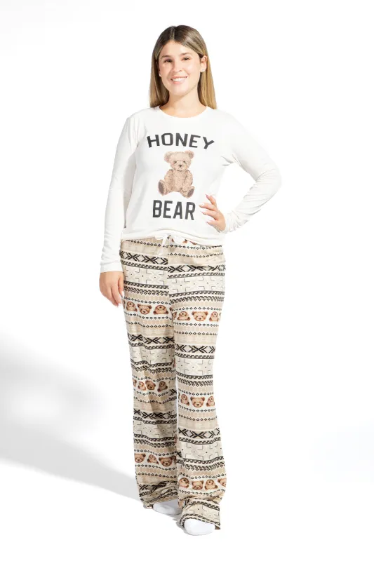 Womens Fammy Jammies Beary Cute Pajama Set sold by Urban Planet