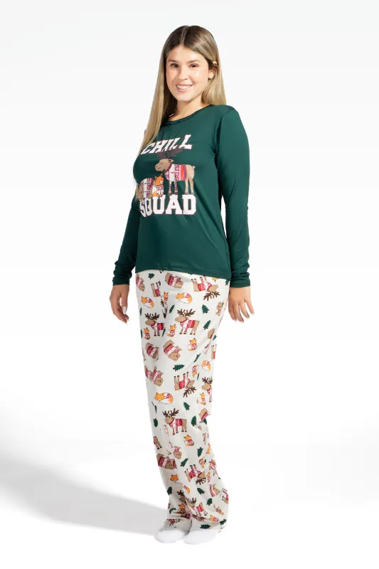 Womens Fammy Jammies Chill Squad Pajama Set sold by Urban Planet