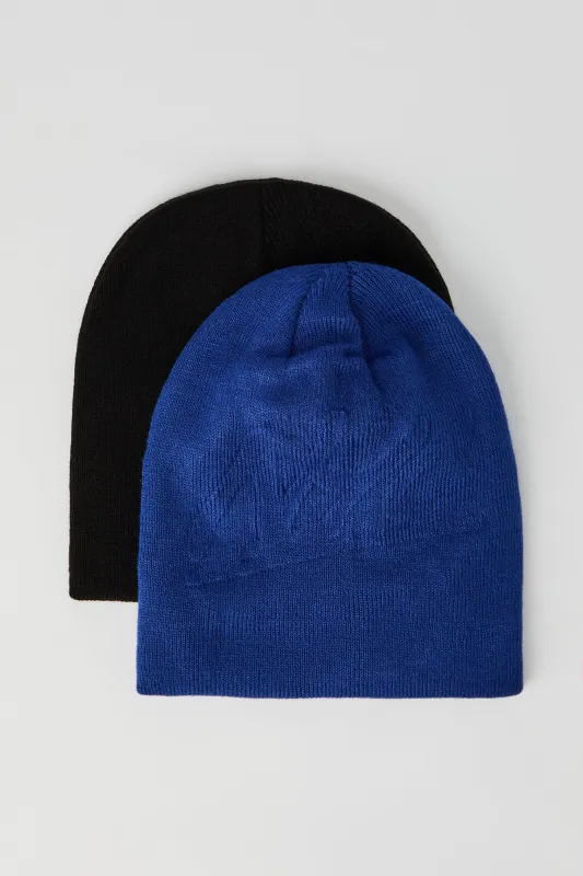 Embossed Beanie (2 Pack) sold by Urban Planet