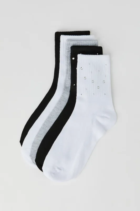 Rhinestone Socks (5 Pack) sold by Urban Planet