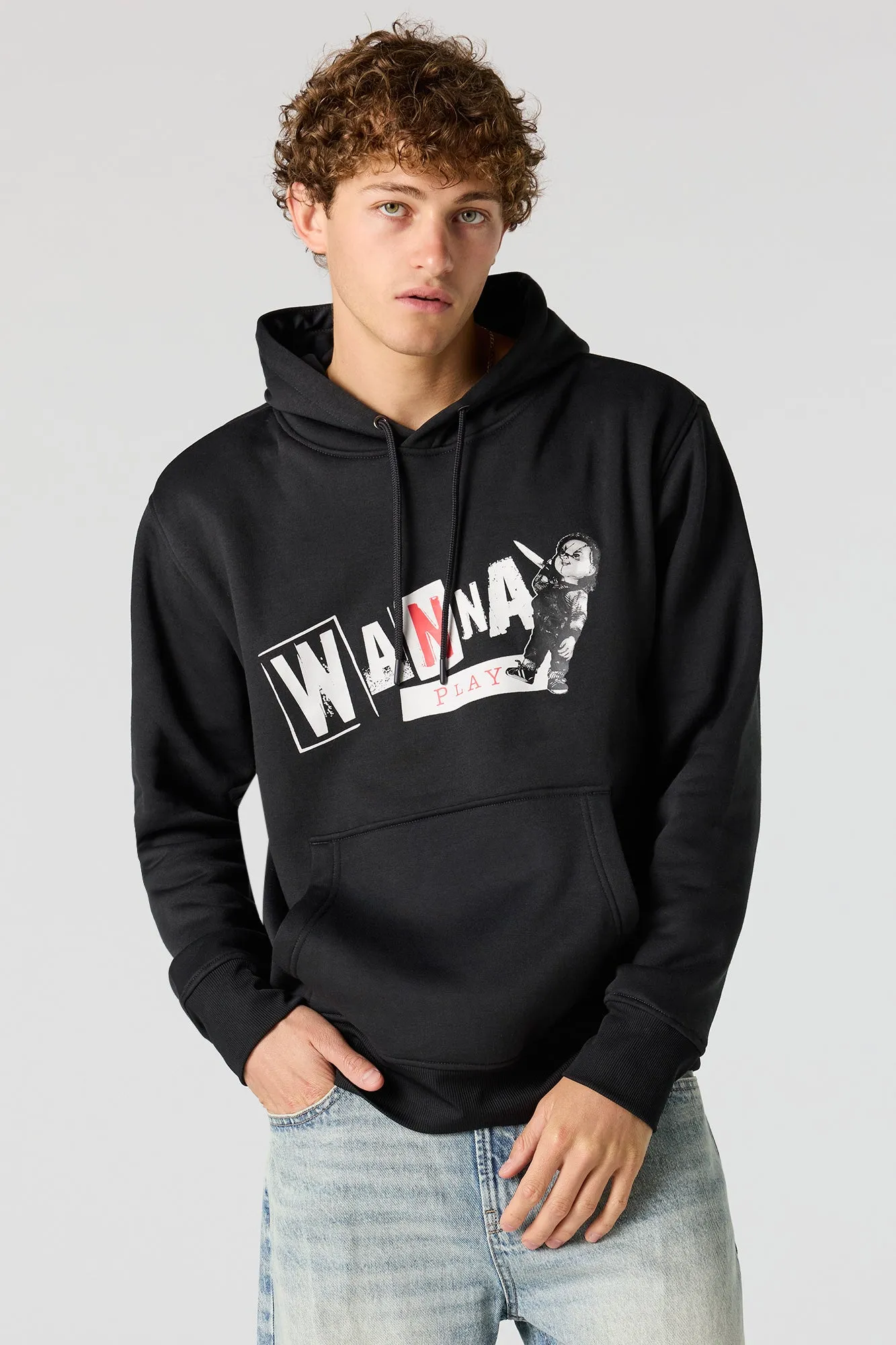 Chucky Graphic Fleece Hoodie sold by Urban Planet product image thumbnail 2