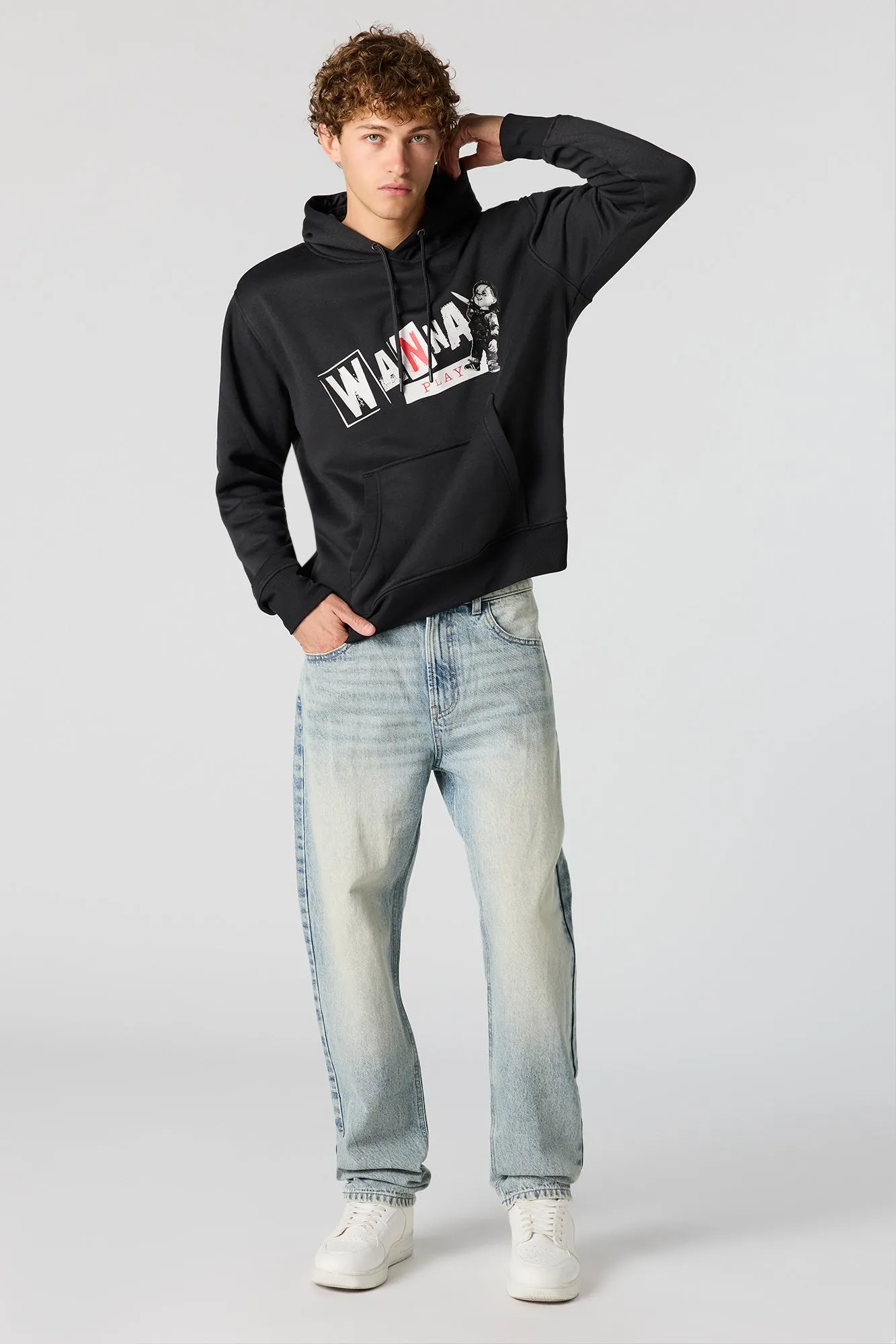 Chucky Graphic Fleece Hoodie sold by Urban Planet product image thumbnail 3