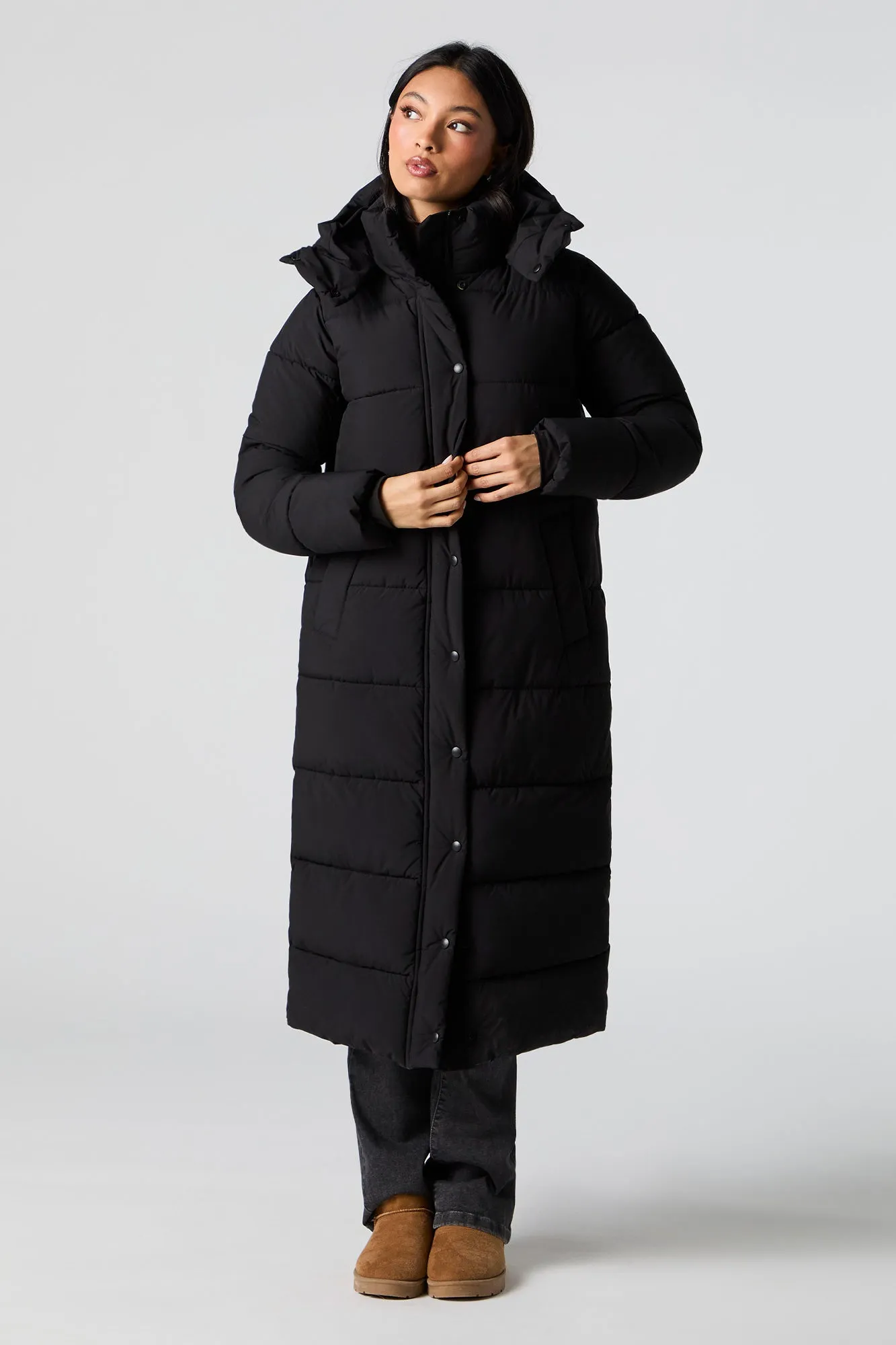 Longline Puffer Jacket sold by Urban Planet product image thumbnail 5