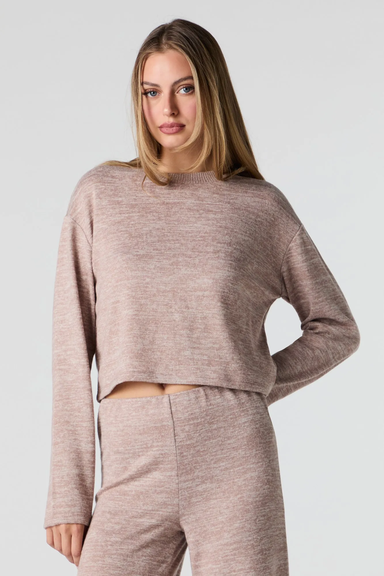 Knit Cropped Sweater sold by Urban Planet