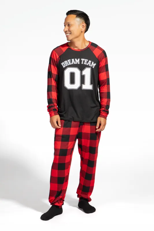 Mens Fammy Jammies Dream Team Pajama Set sold by Urban Planet