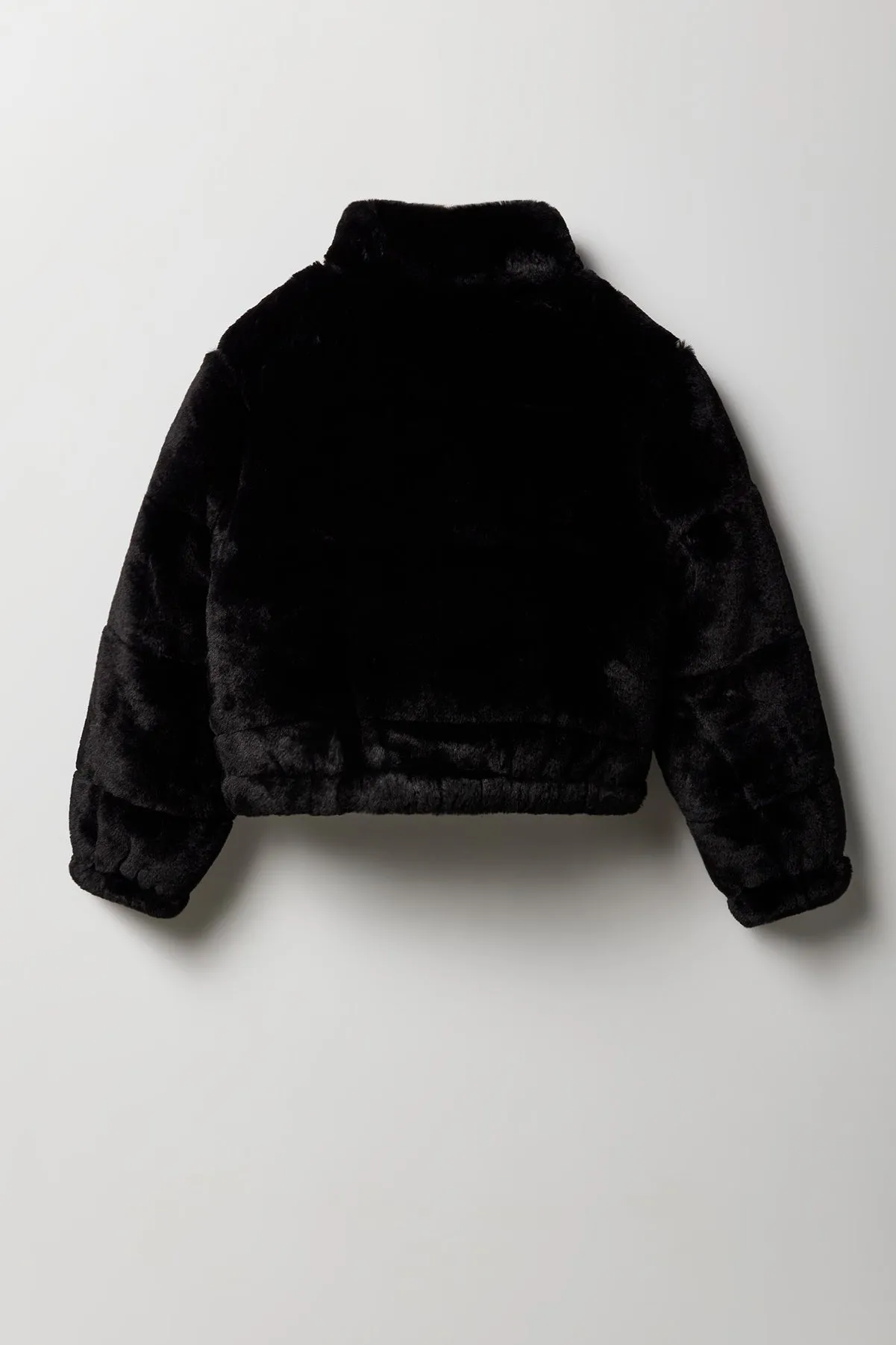 Girls Faux Fur Puffer Jacket sold by Urban Planet product image thumbnail 4